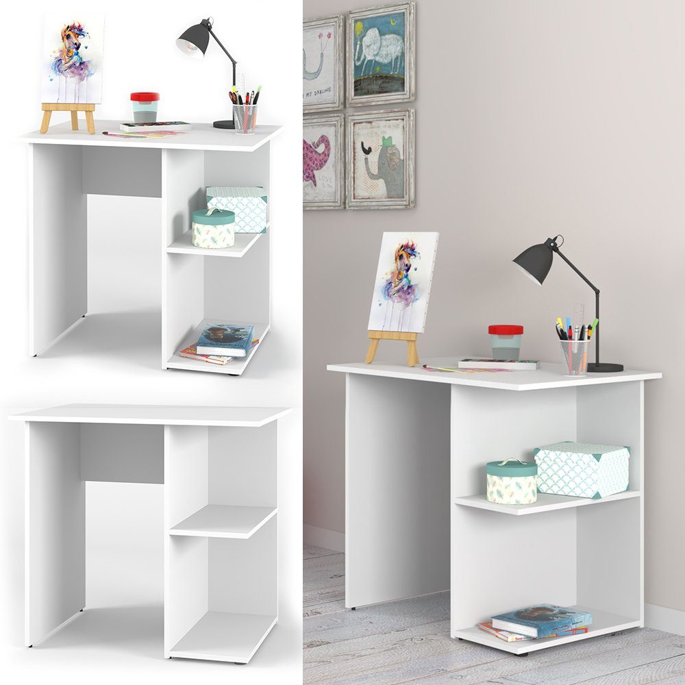 Vicco Schreibtisch Simple, Weiß, 82 x günstig online kaufen