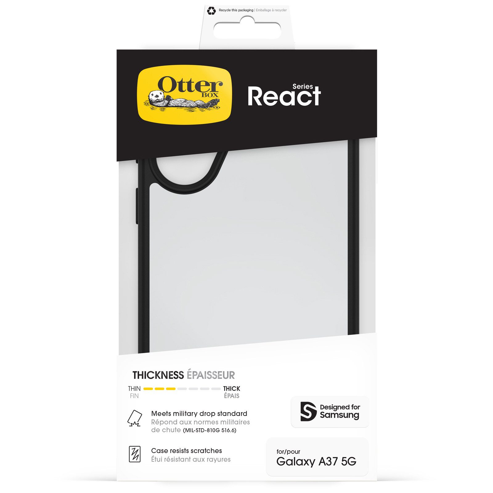 Otterbox Handyhülle React Series für Samsung Galaxy A37 5G, Backcover, Schutzhülle, Handyschutzhülle, Case, Schutzcase, stoßfest – Bild 5 von 5