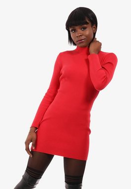 YC Fashion & Style Longpullover Basic Pullover aus Rippstrick (1-tlg) in Unifarbe, mit Stehkragen