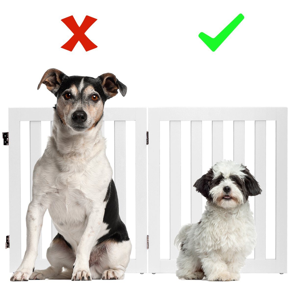 COSTWAY Hundegitter Türschutzgitter (2 St)