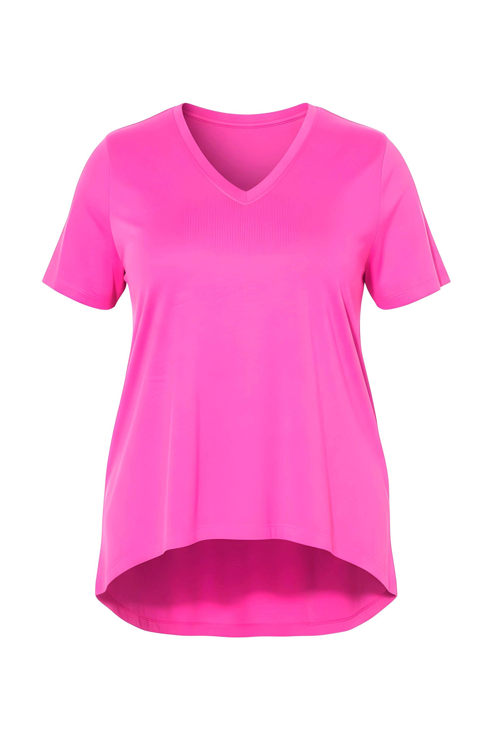 Angel of Style T-Shirt T-Shirt A-Linie Neonfarbe gerundeter Saum günstig online kaufen