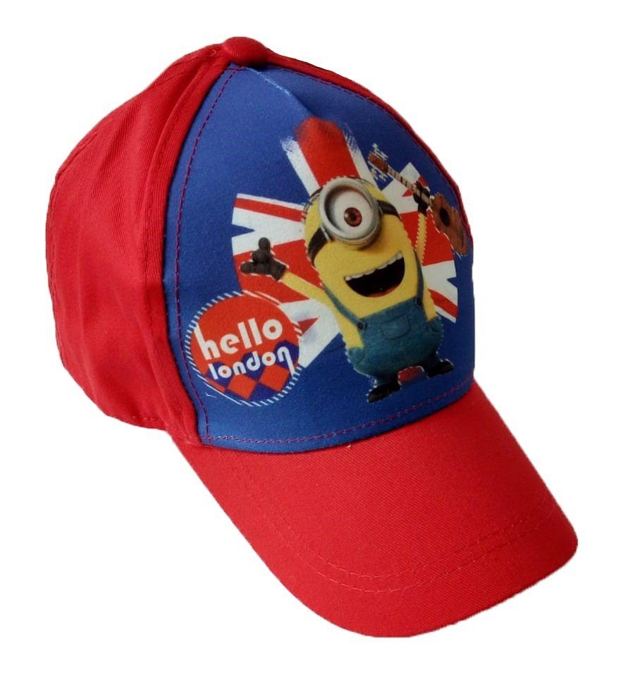 Minions Baseball Cap Minions Baseball Kappe Hello London Rot Размер 54