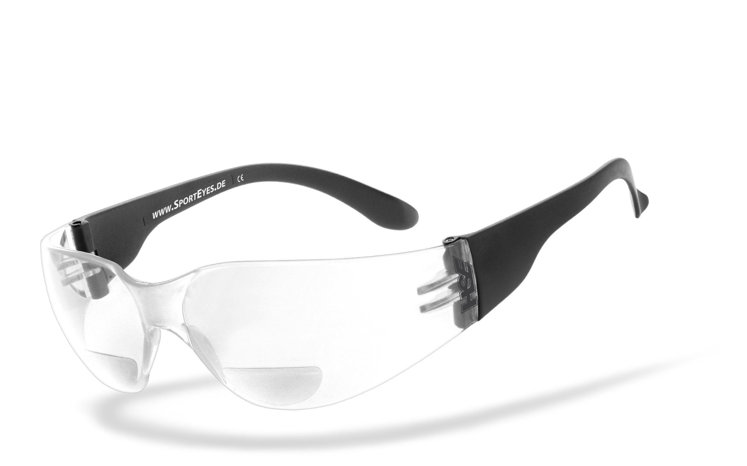 HSE - SportEyes Sportbrille SPRINTER 2.3, Leseteil (1 bis +3 Dioptrien)