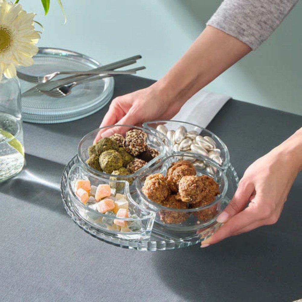 Karaca Kuchenteller Karaca Capri 5-teiliges Kuchenset Kuchenservice Kuchenteller Set