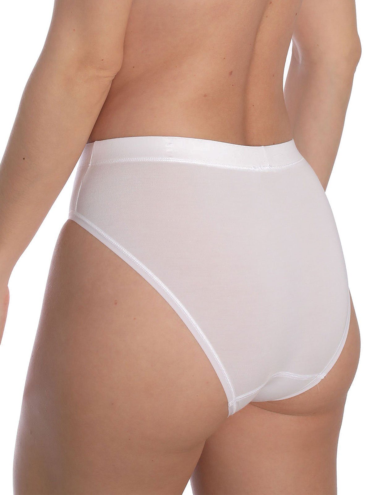 Mini Sparpack Bikinislip LOVELY (Spar-Set, 4xwhite Slip Sassa 4-St) 4er Zwickel SKIN