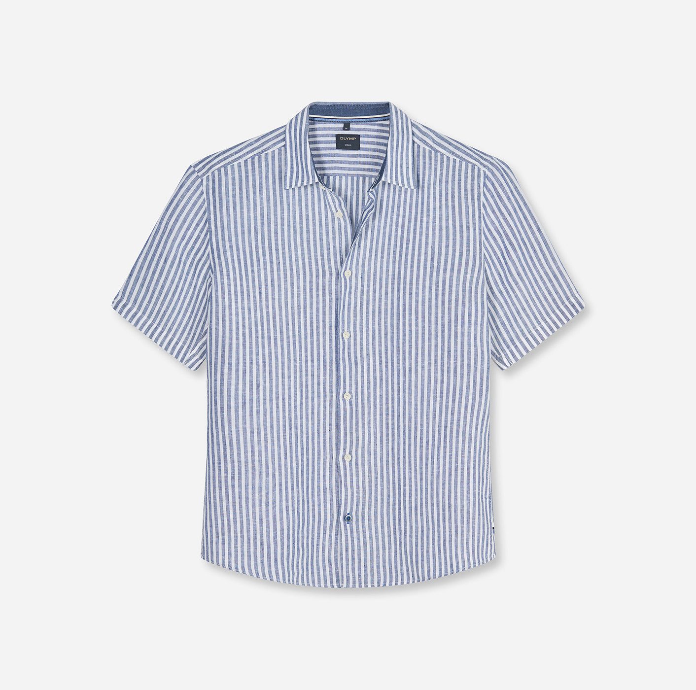 OLYMP Kurzarmhemd Casual Sommerhemd, Leinenhemd