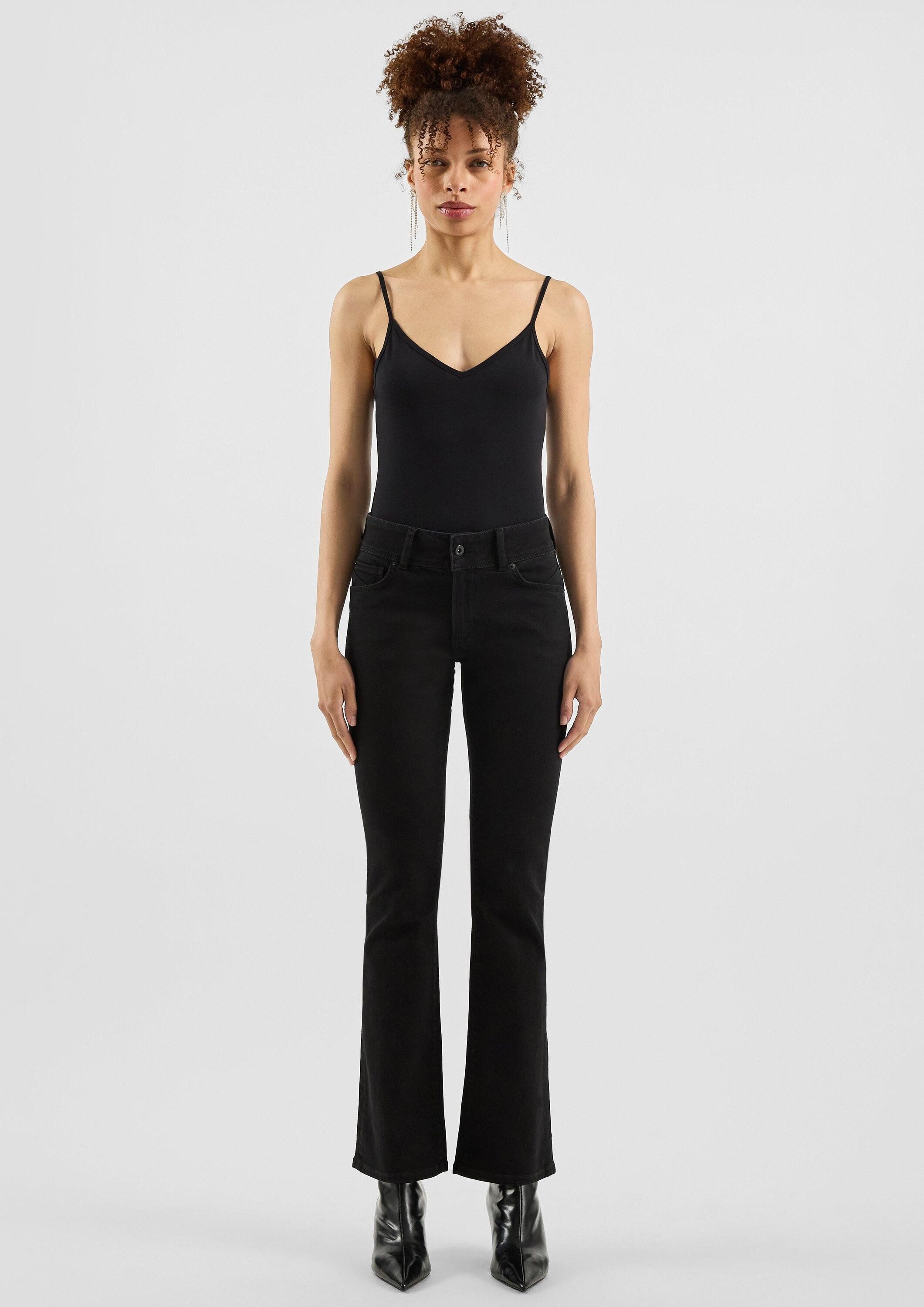 QS Bootcut-Jeans Jeans-Hose CATIE Jeans Catie / Slim Fit / Mid Rise / Bootcut Leg