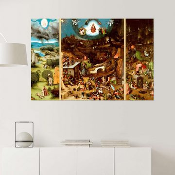 Posterlounge Wandfolie Hieronymus Bosch, Weltgerichtstryptichon, Malerei