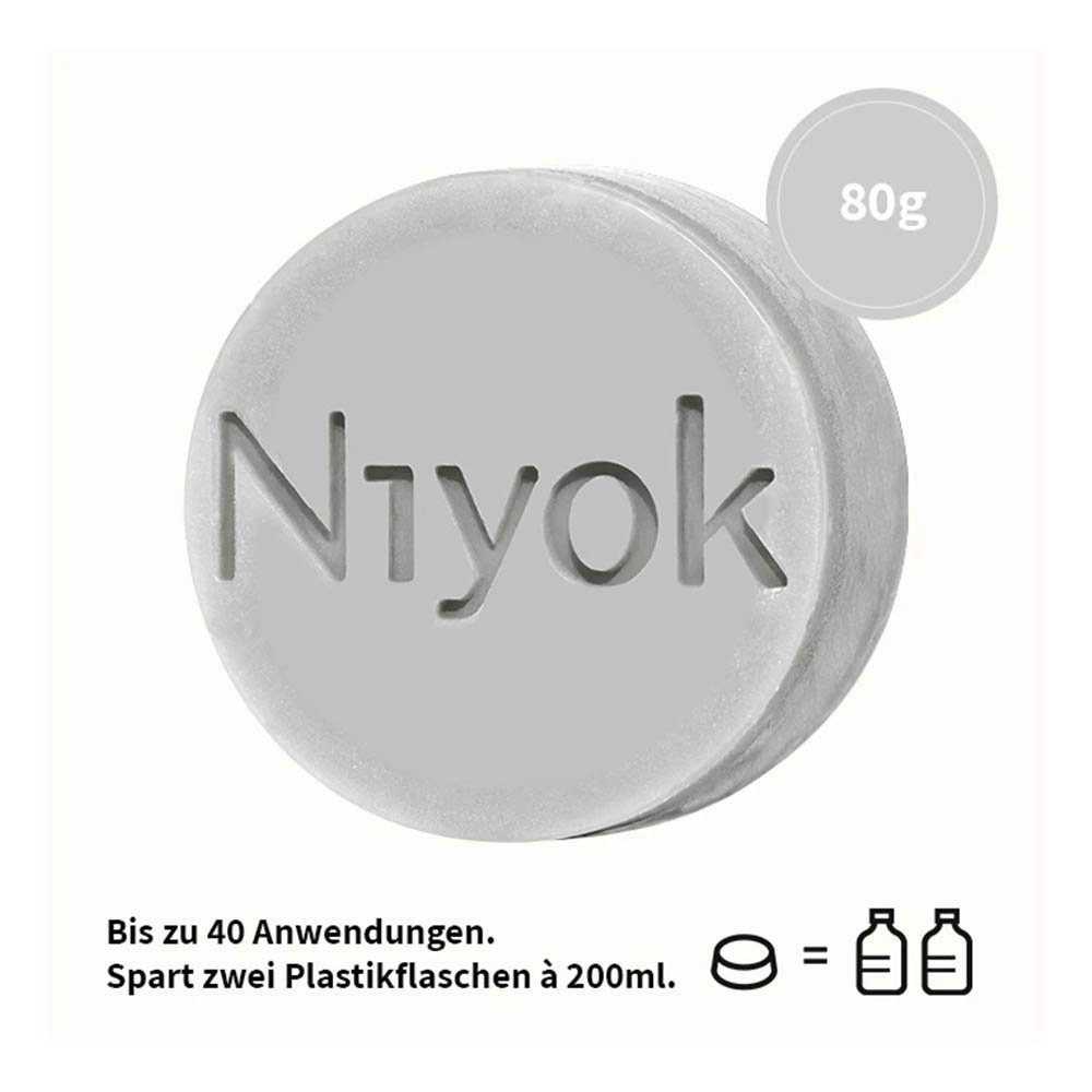 Niyok Feste grey feste 80g Dusche 4in1 Athletic Duschseife - Körper+Haare+Gesicht+B