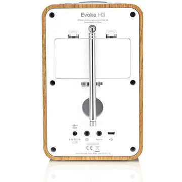 Pure Evoke H3 Oak EU/UK Digitalradio DAB+/UKW Bluetooth und Weckfunktion Digitalradio (DAB)