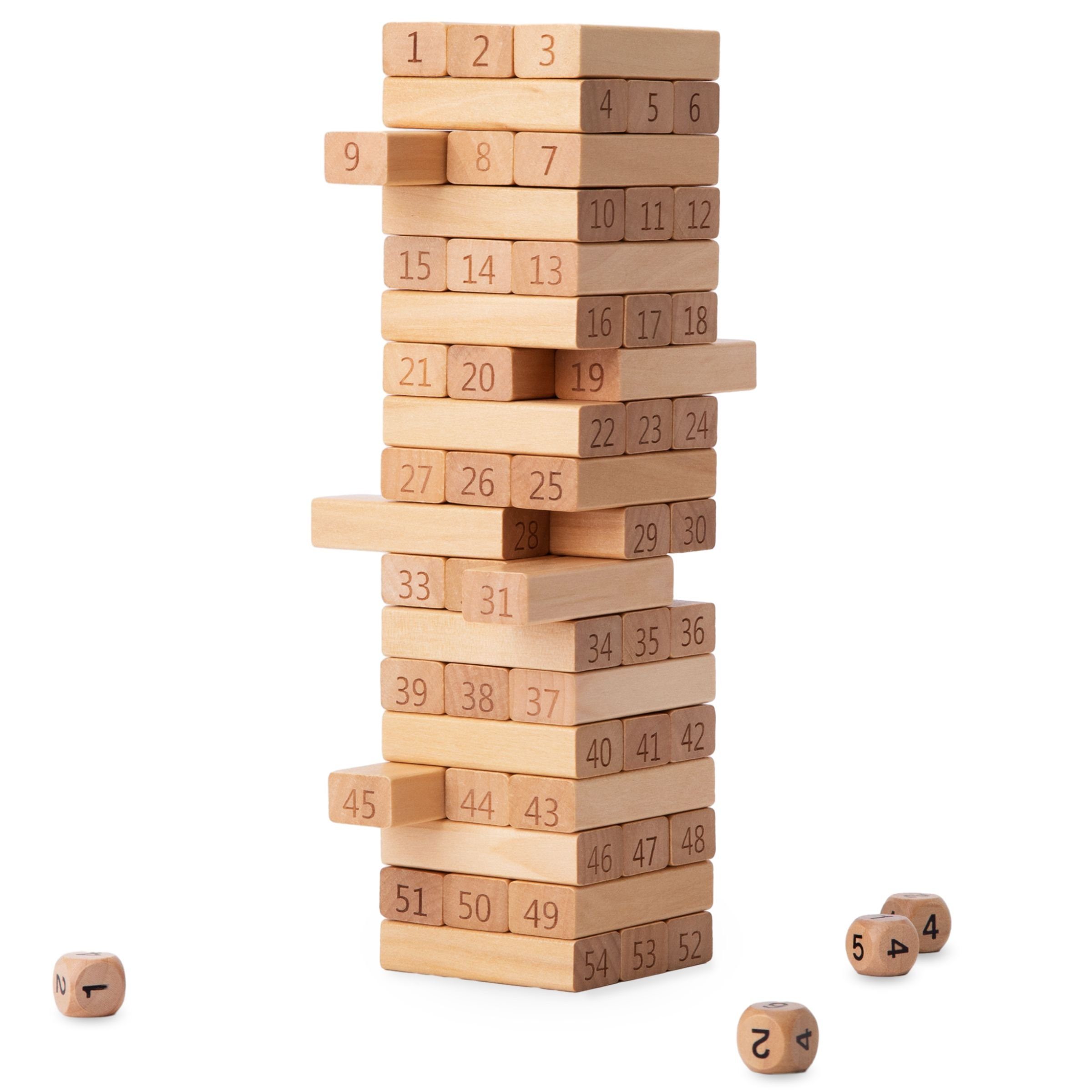 - Holz-Arcade-Spiel Puzzle-Sortierschale - Tower Klötze Mamabrum Zahlen