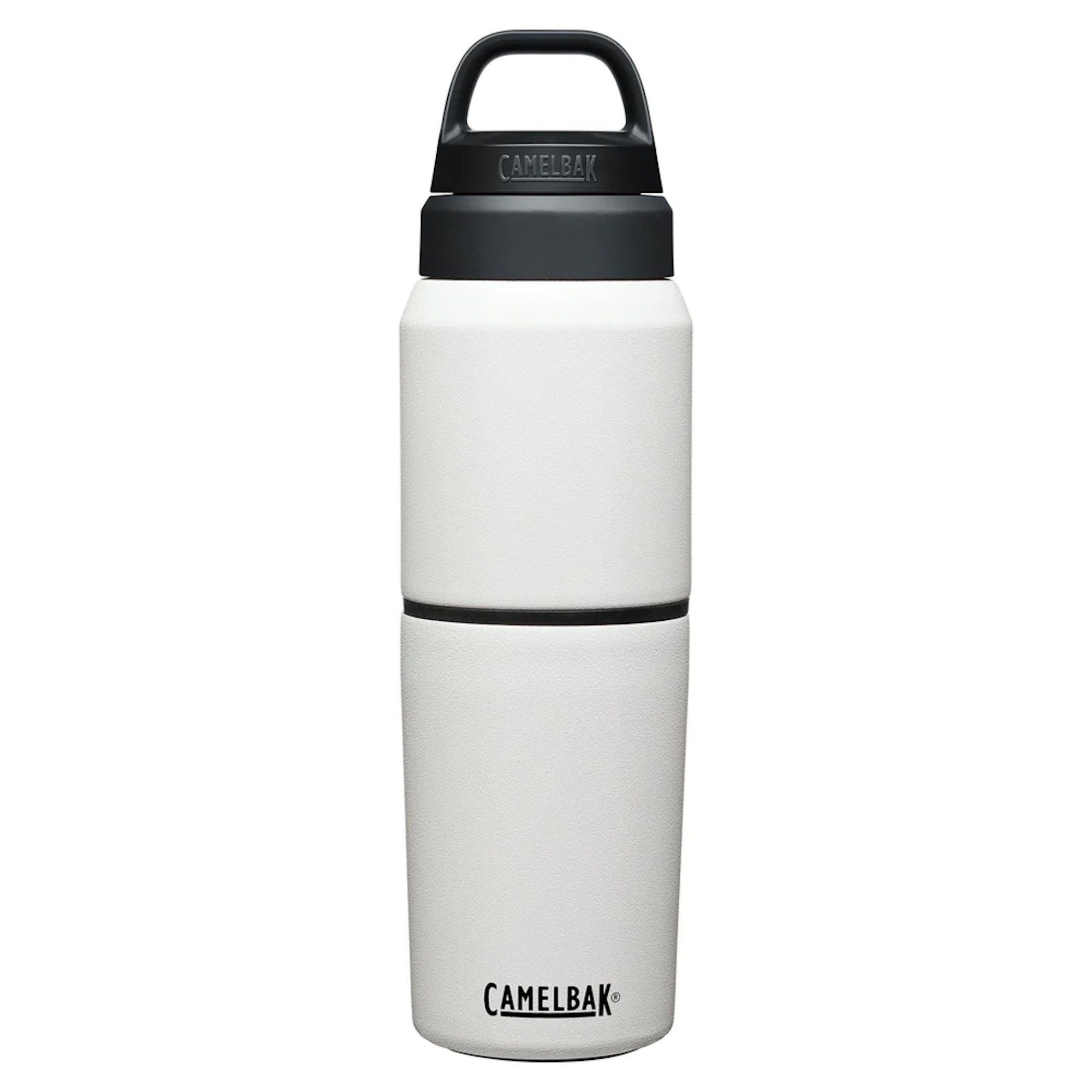 Camelbak Thermoflasche MultiBev isolierte Edelstahl Trinkflasche Thermosbecher Trinkbecher weiss