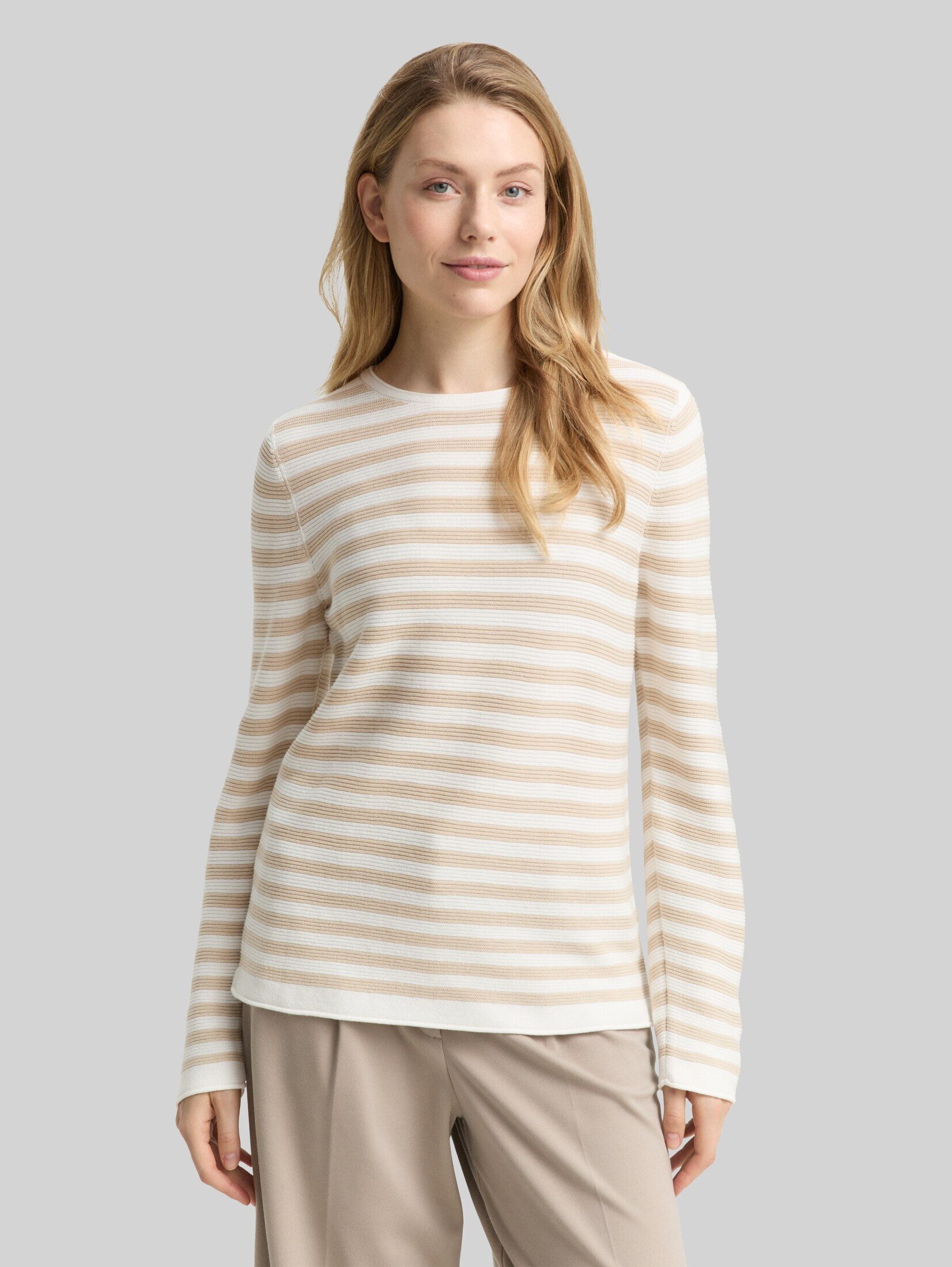 TOM TAILOR Strickpullover Pullover & Strickjacken Strickpullover aus Baumwolle