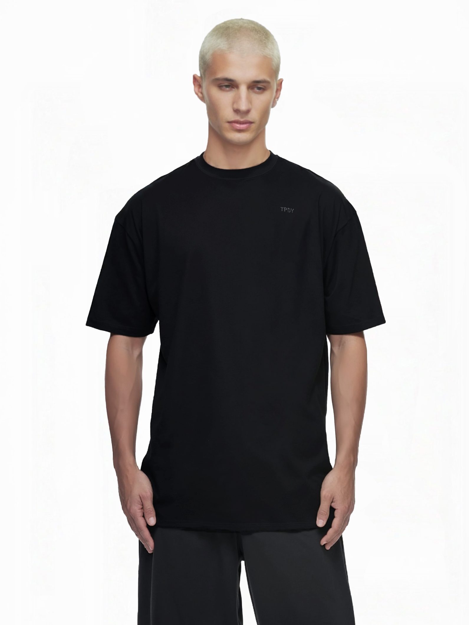 trueprodigy Oversize-Shirt Haram Logostickerei Rundhals dicker günstig online kaufen