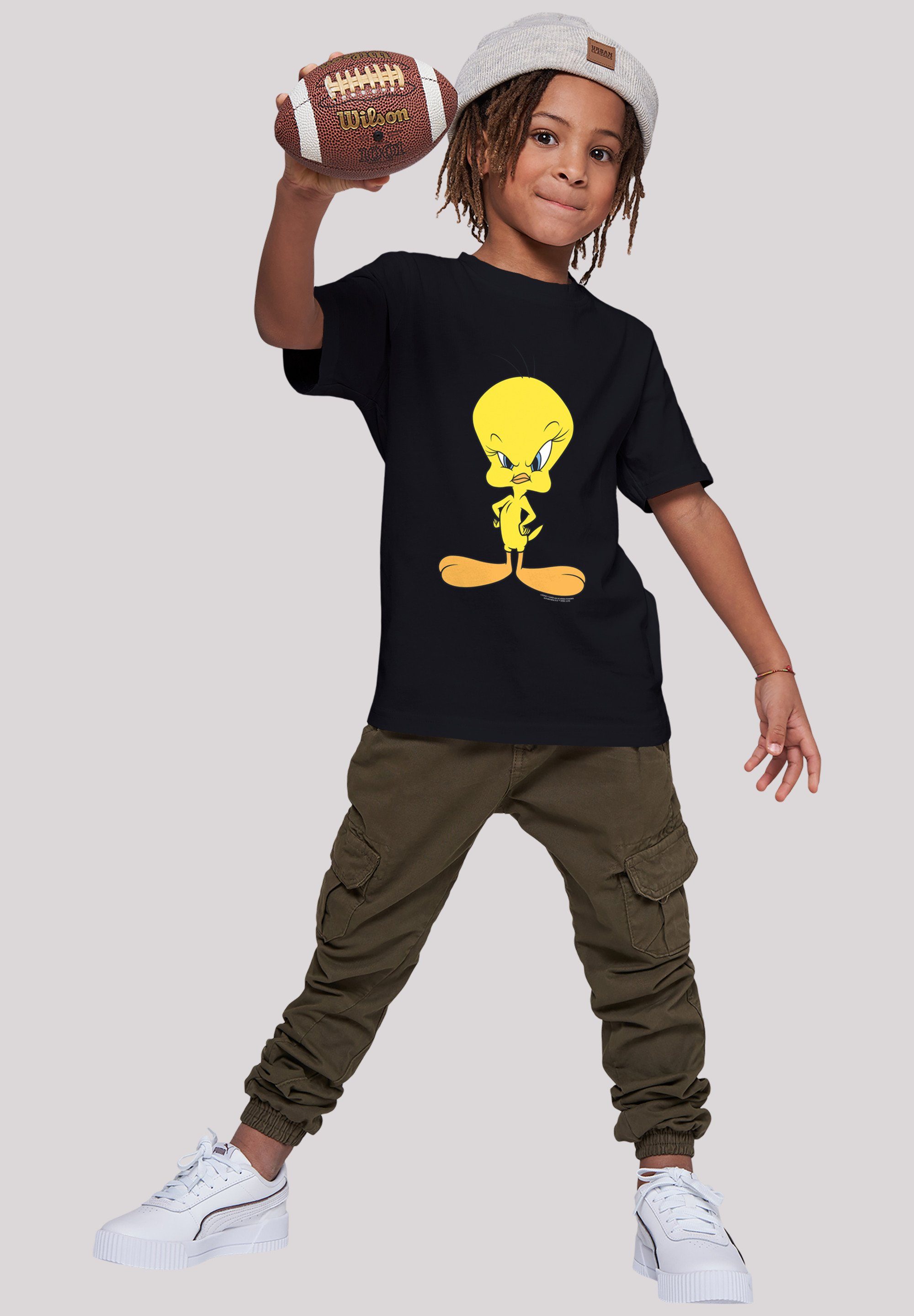 Kids Kinder Tweety (1-tlg) -BLK Angry Basic with F4NT4STIC Tee Kurzarmshirt