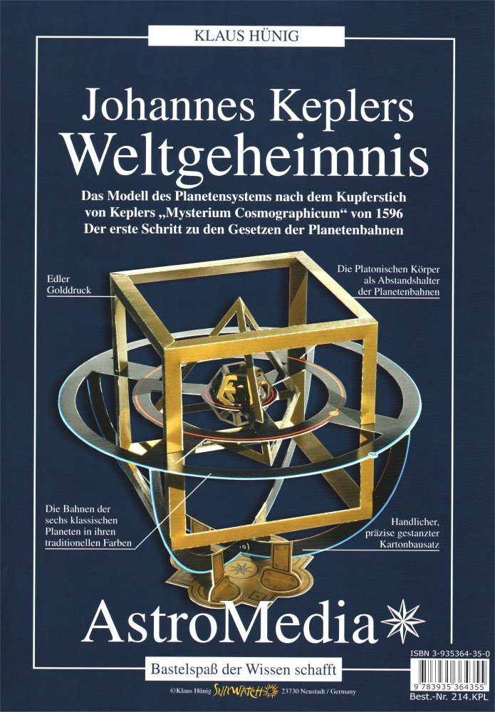Astromedia Experimentierkasten Johannes Keplers Weltgeheimnis