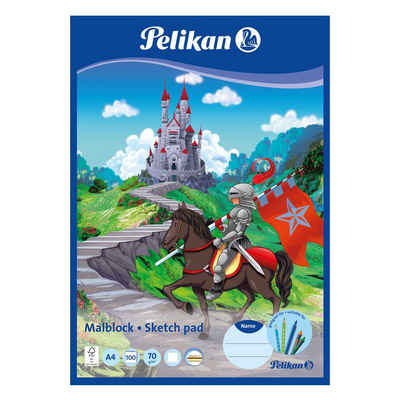 Pelikan Geschäftspapier Pelikan Malblock / Zeichenblock / 100 Blatt / DIN A4