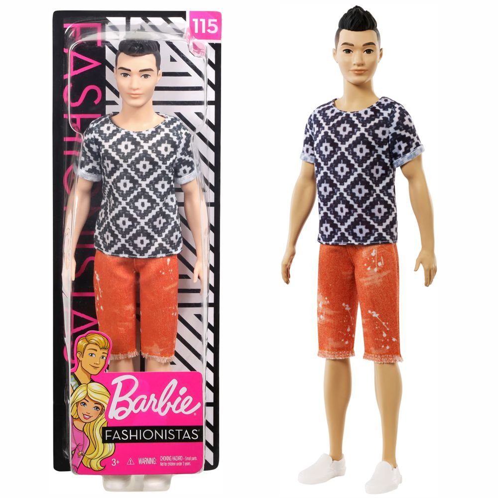 Barbie Anziehpuppe Ken Puppe im Boho Hip Style Barbie Mattel Fashionistas 115