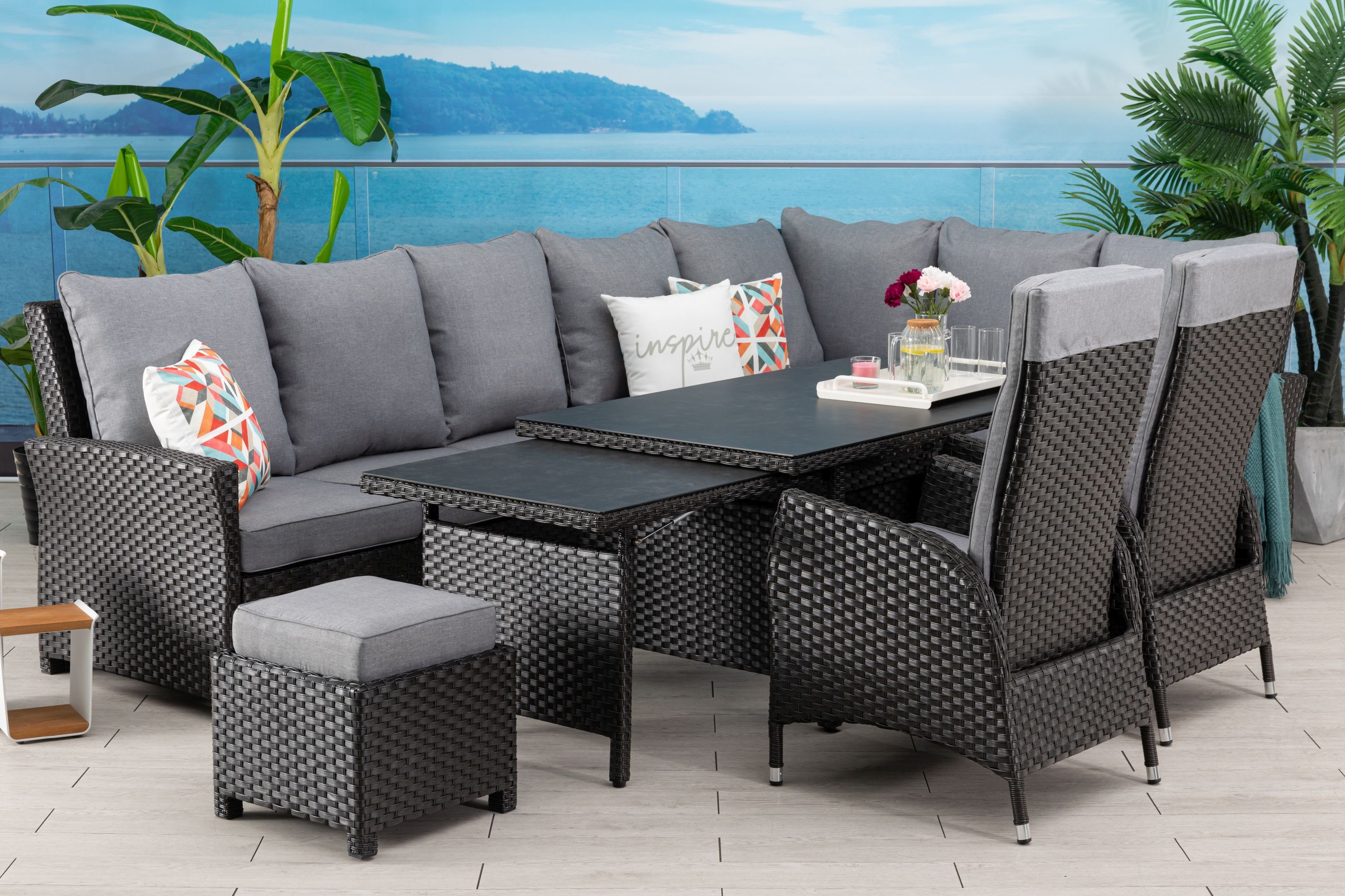 Gardissimo GartenloungeSet Edessa XXL, Aluminium, Gartenmöbelset