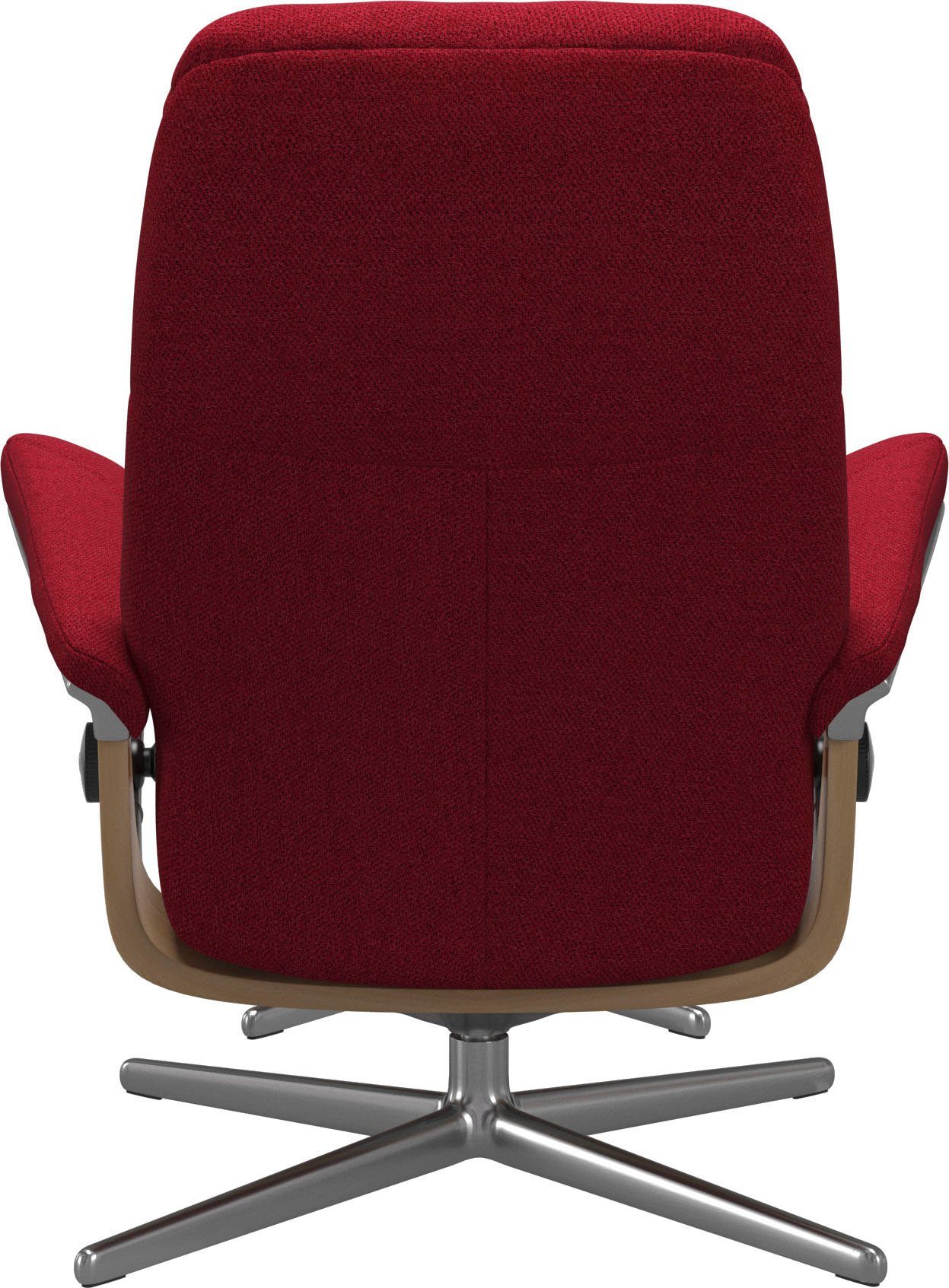 Consul mit Holzakzent mit Hocker, L, Größe Base, Cross M (Set, S, Stressless® Eiche mit Relaxsessel Relaxsessel & Hocker),