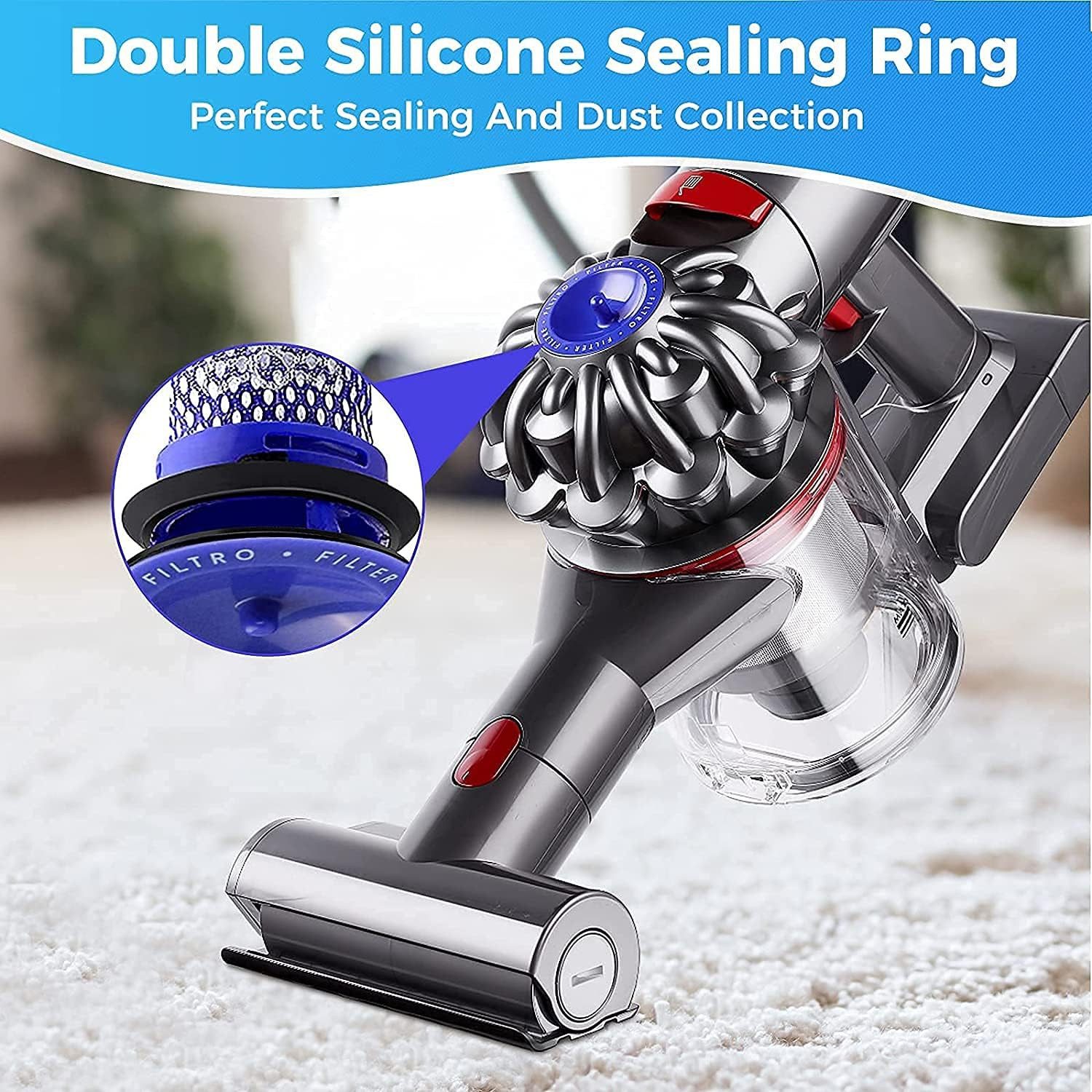 MSM HEPA-Filter 4X Filter Für Dyson V6 DC58 DC59 DC61 DC62 DC74 V7 V8 Fluffy Absolute