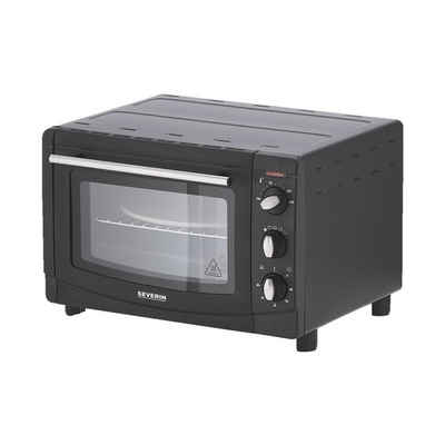 Severin 2-in-1-Toaster 2068, für Pizza, Kuchen, Brötchen, 1500 W, Back- und Toastofen 20 Liter, 100°C-230°C, 1500 Watt, inkl. Zubehör