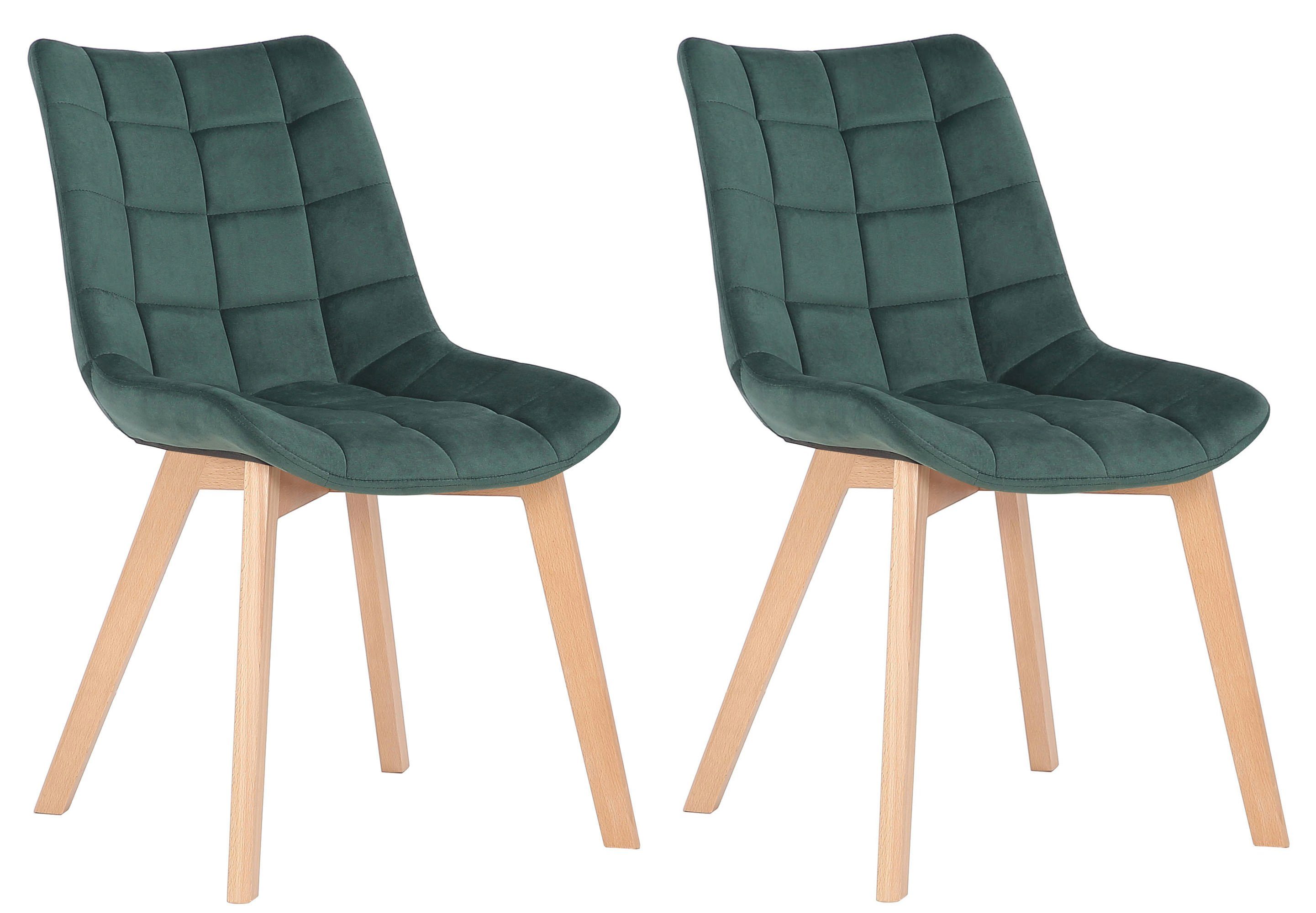 CLP Esszimmerstuhl Passaic Samt (2er Set), günstig online kaufen