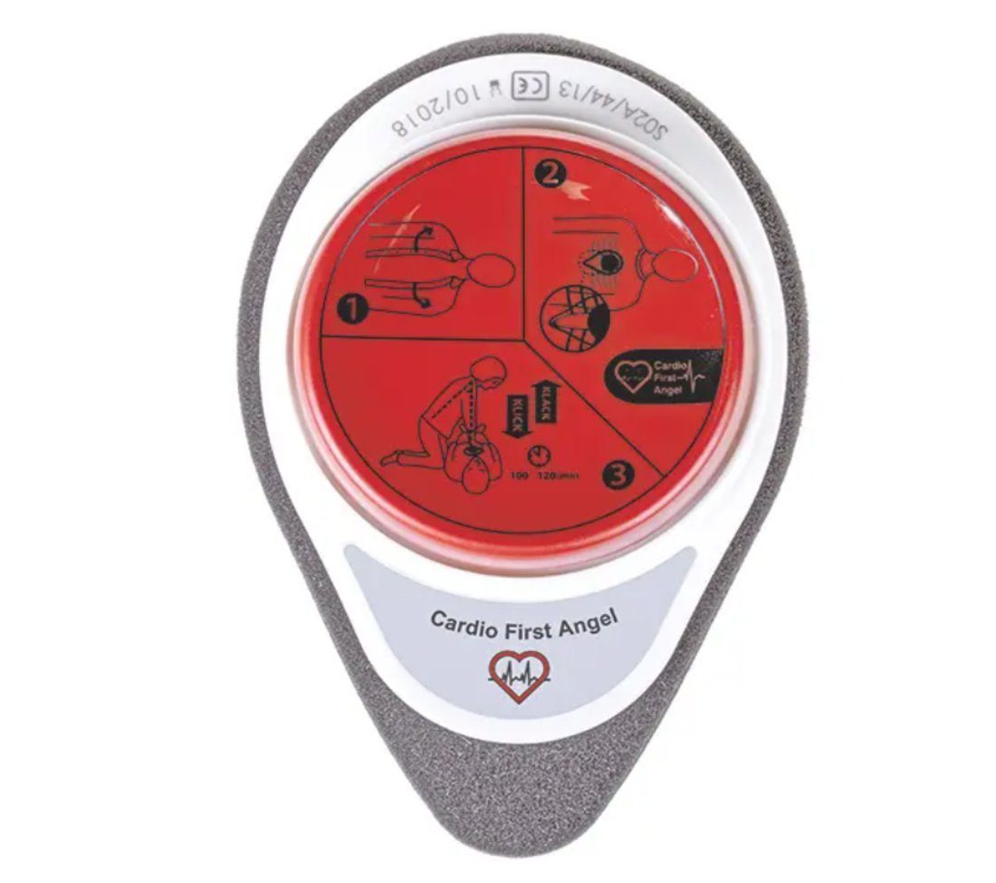 Leina-Werke Erste-Hilfe-Set Cardio First Angel – der Lebensretter bei Herzinfarkten, (Kompaktes Notfallgerät, 1 St), Automatische Herzdruckmassage, Erste Hilfe im Notfall