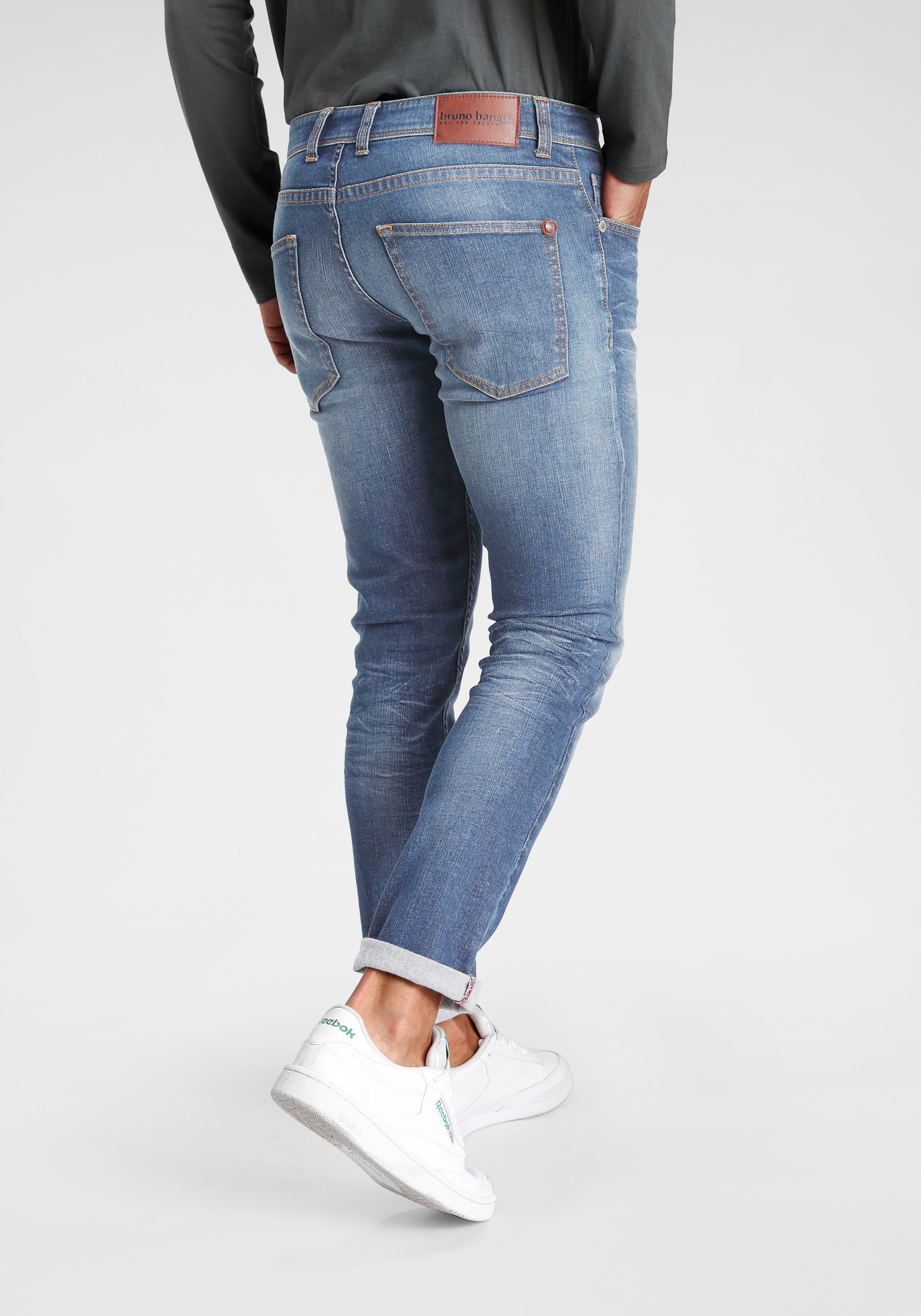 Bruno Slim-fit-Jeans Banani mid Jimmy blue (Stretch)