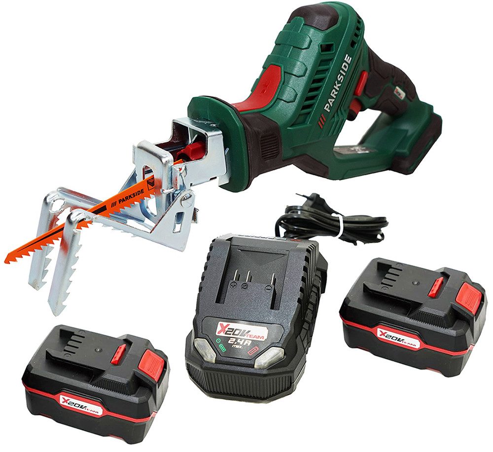 Parkside Akku-Astschere 20V Akku Astsäge PASA 20 im Transportkoffer