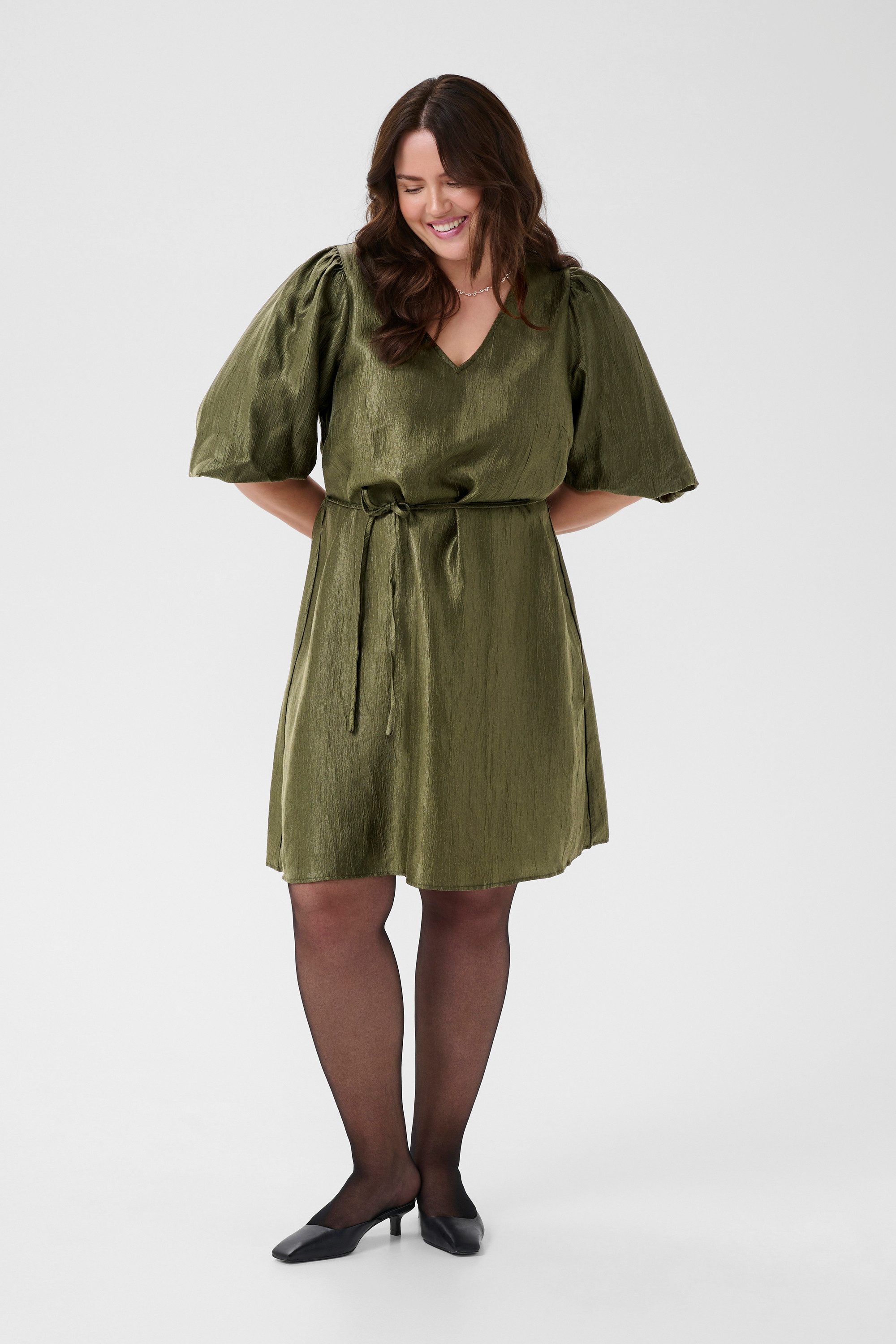 KAFFE Curve Blusenkleid Kleid KCrizza Große Größen