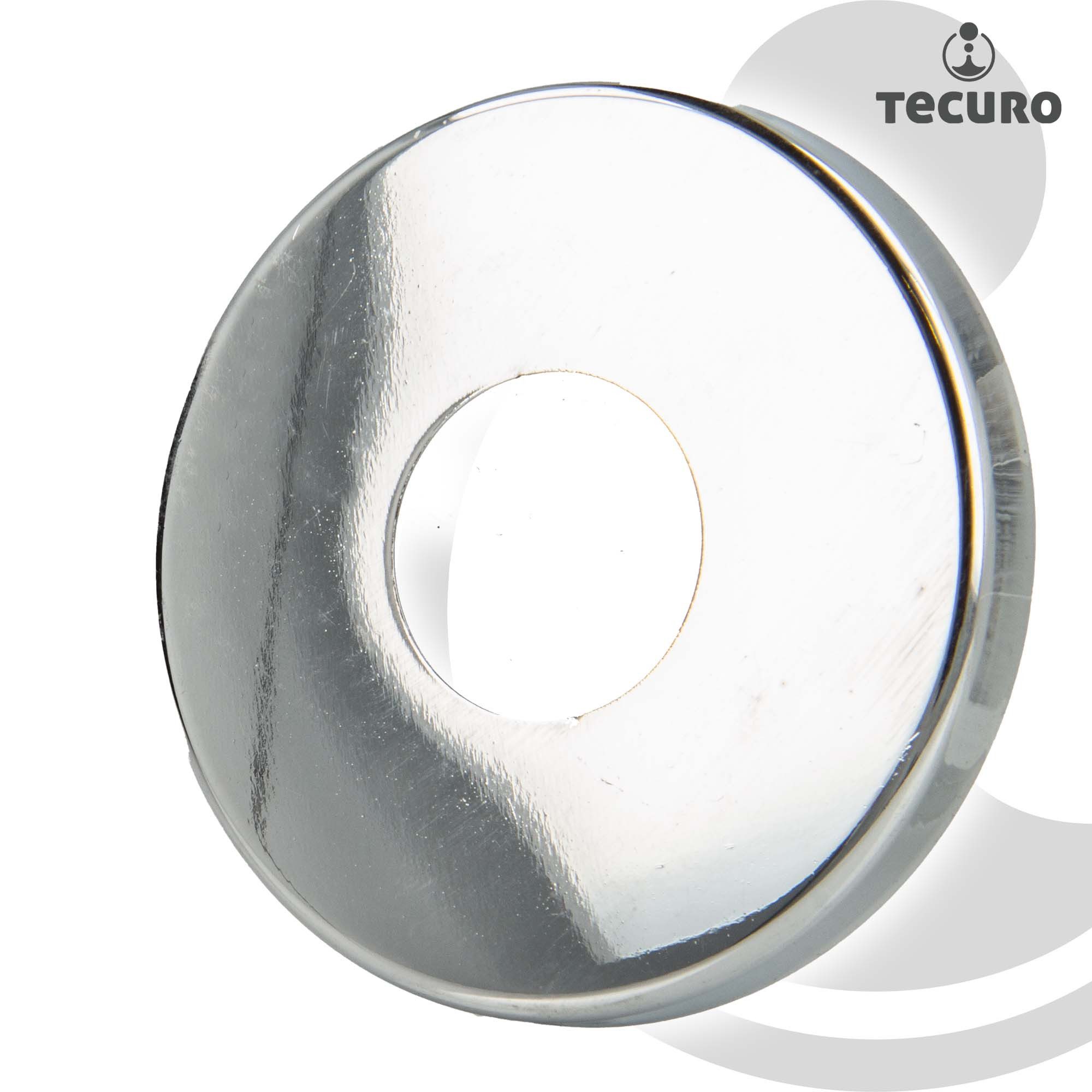 tecuro Gewindefitting Verschluss - Stopfen AG G 1/2 Zoll, optional mit Rosette, 1/2 Zoll mit Rosette – Bild 3 von 5