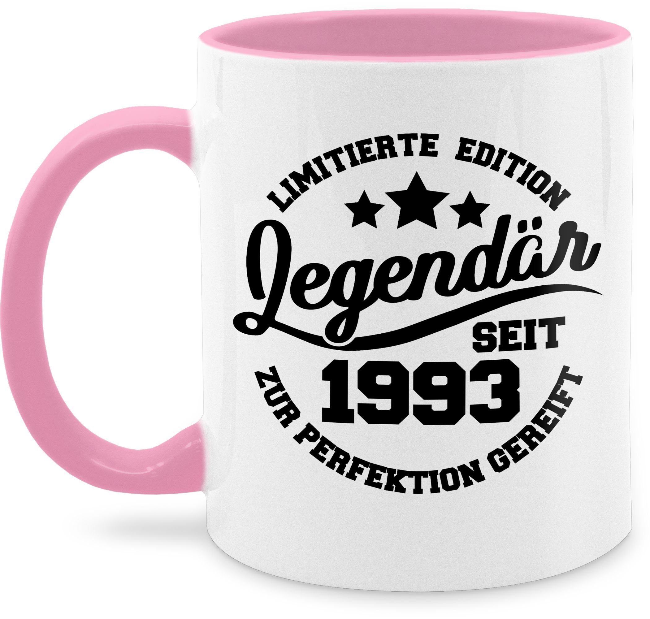 Shirtracer Tasse Legendär seit 1993, Keramik, 30. Geburtstag Tasse 2 Rosa