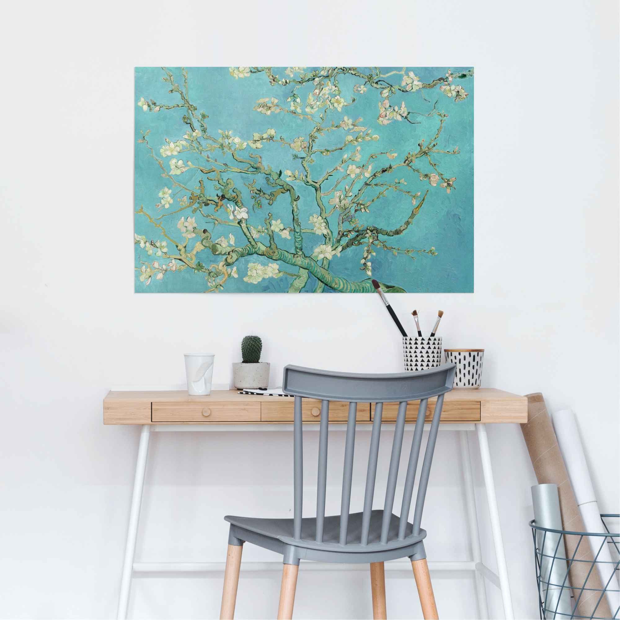 Gogh, Mandelblüte Vincent Poster van St) (1 Reinders! Poster Blumen