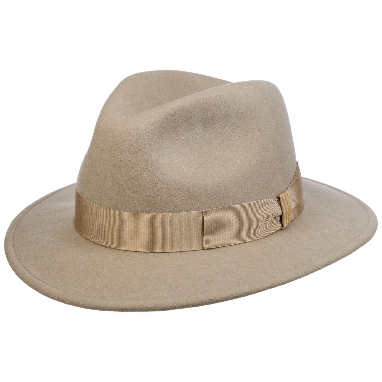 Borsalino Filzhut (1-St) Wollfilzhut mit Ripsband, Made in Italy
