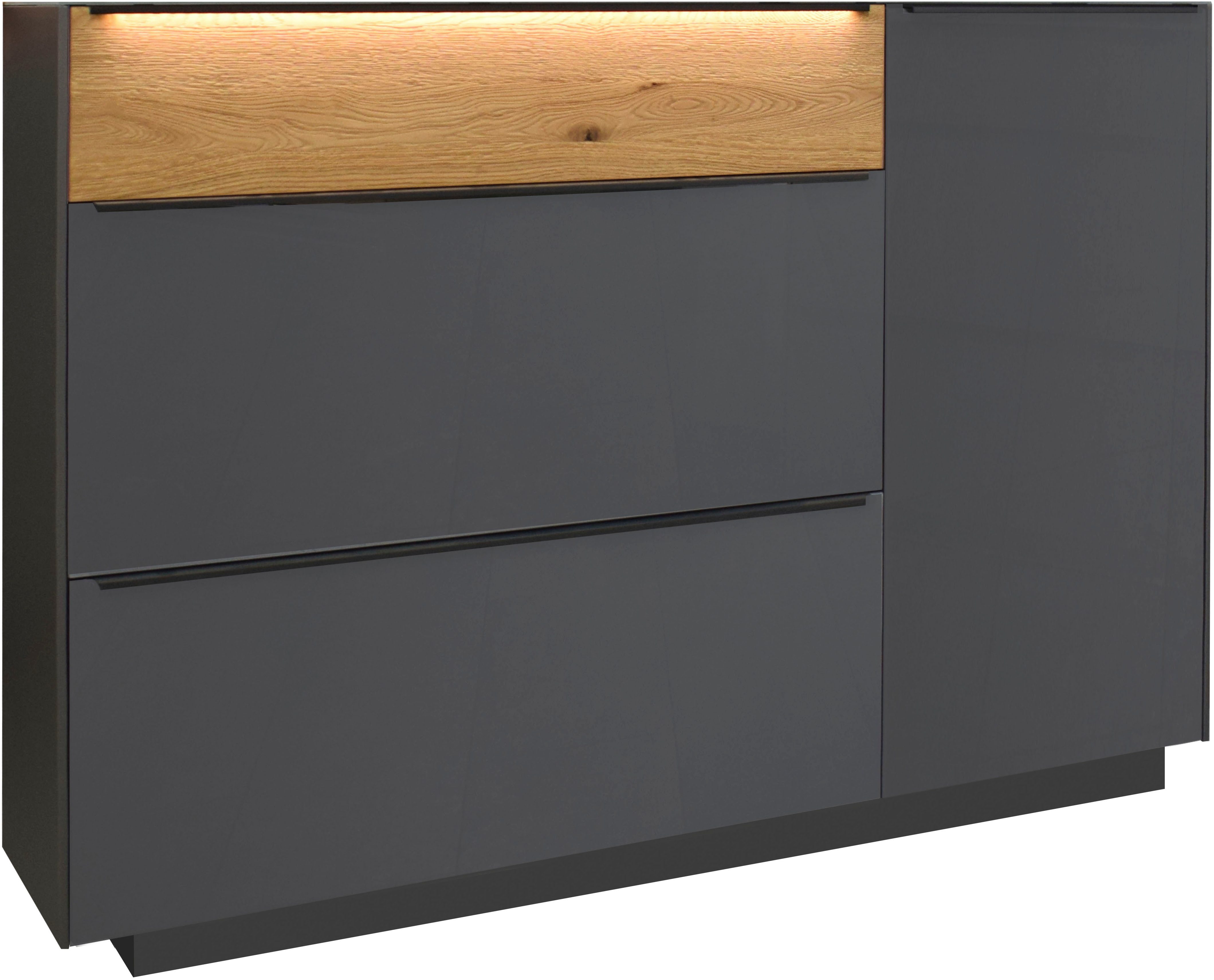 Mäusbacher Schuhschrank Nova Garderobe inkl. Metallschuhkörbe und Griffbeleuchtung BHT 107 x 110 x 32 cm