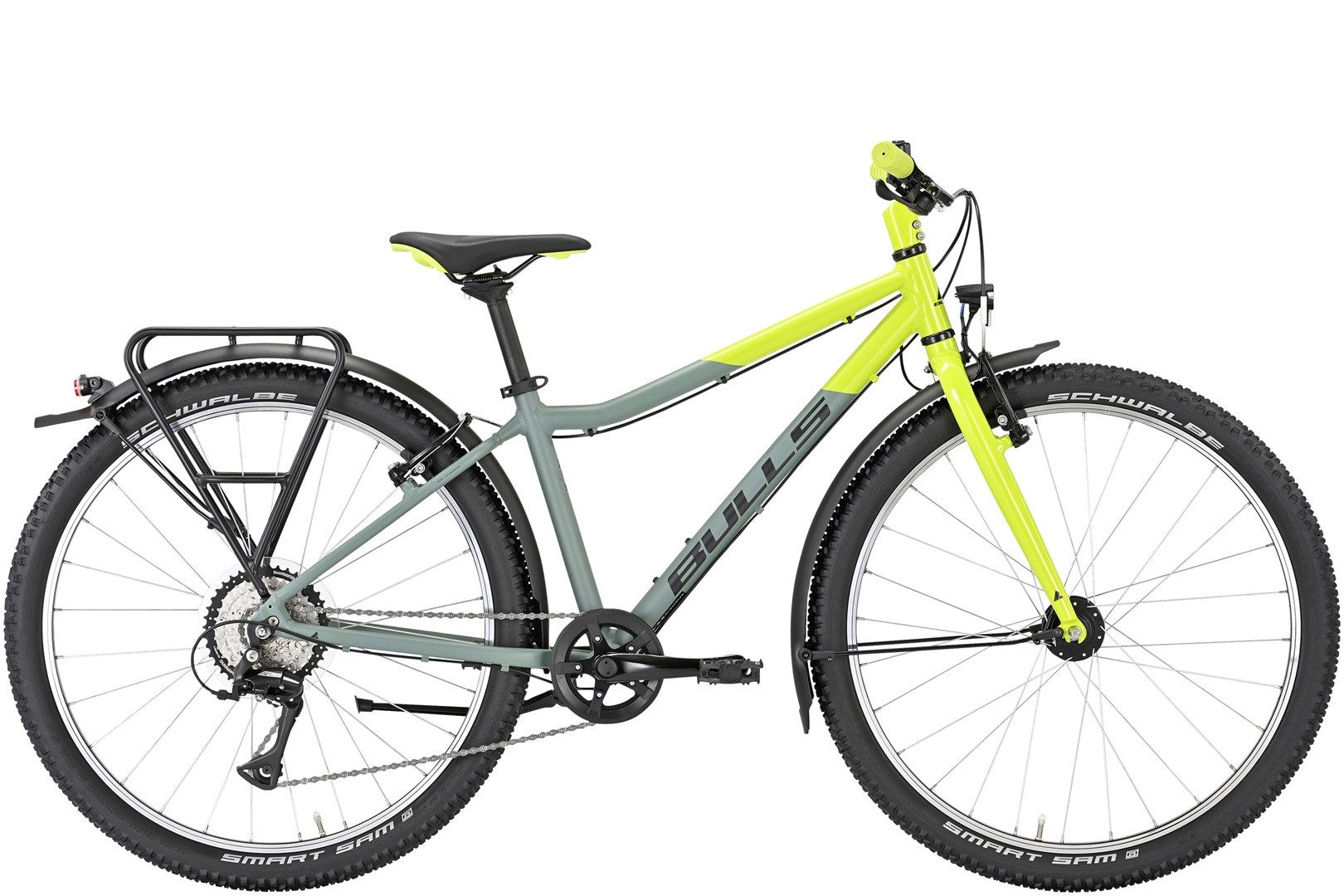 Bulls Jugendfahrrad Bulls Tokee Lite Street 26'' Jungen grün 2025, 8 Gang Shimano Acera RD-M3020, Kettenschaltung
