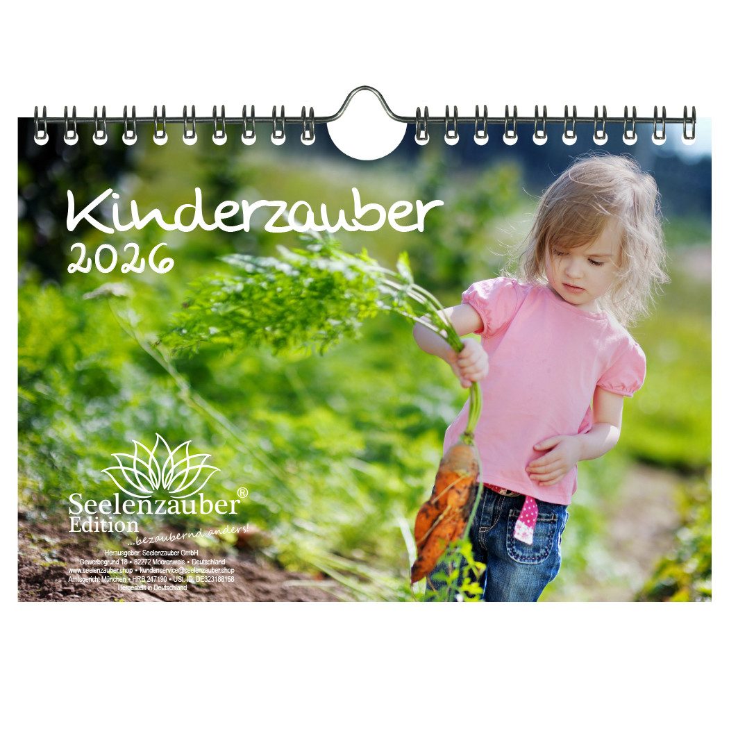 Seelenzauber Настенный календарь Kinderzauber DIN A5 Календари für 2026 Kinder - Seelenzauber