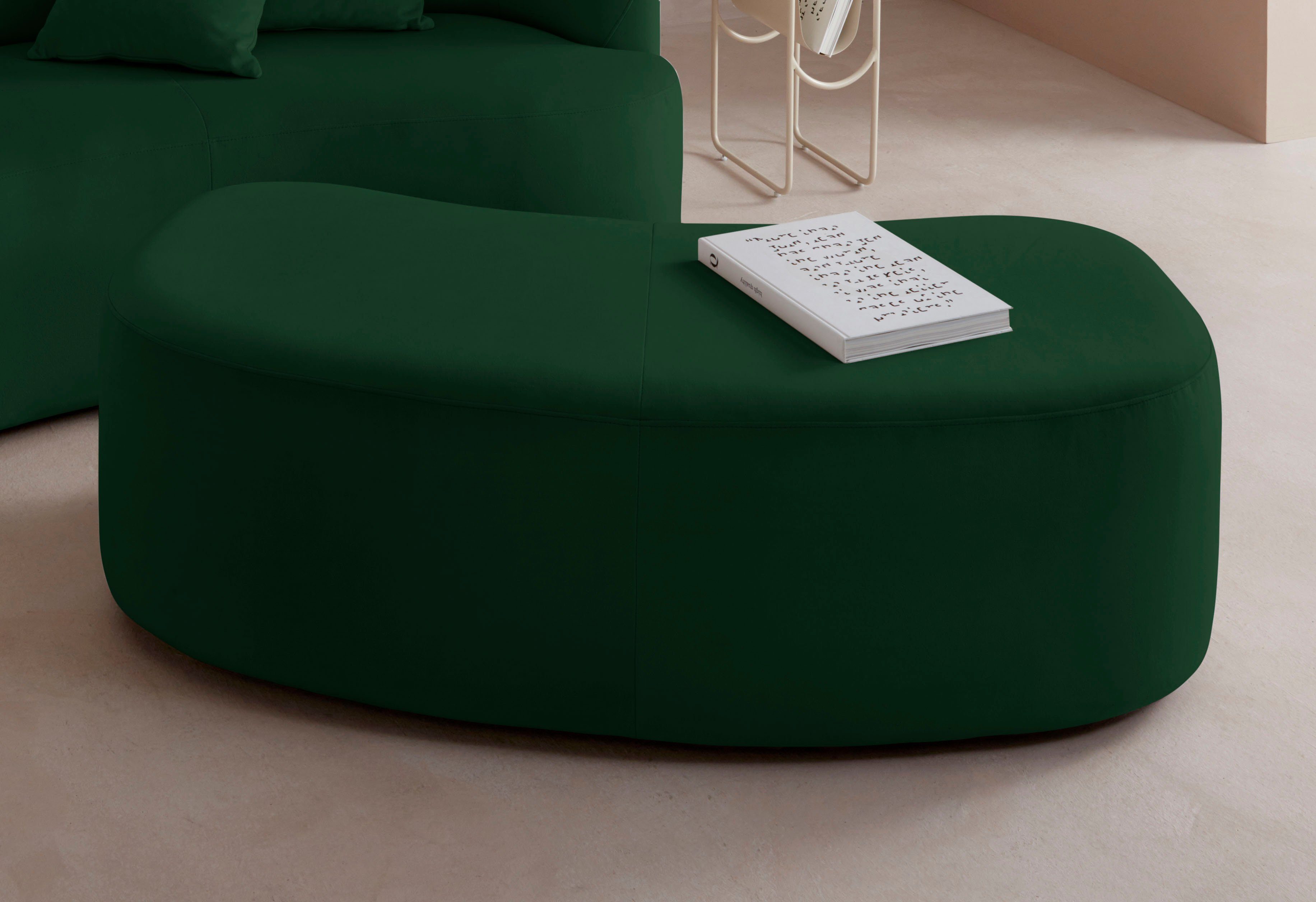 LeGer Home by Lena Gercke Polsterhocker Dilara, zur Serie "Dilara", gerundete Optik, auch in Bezugsqualität Bouclé
