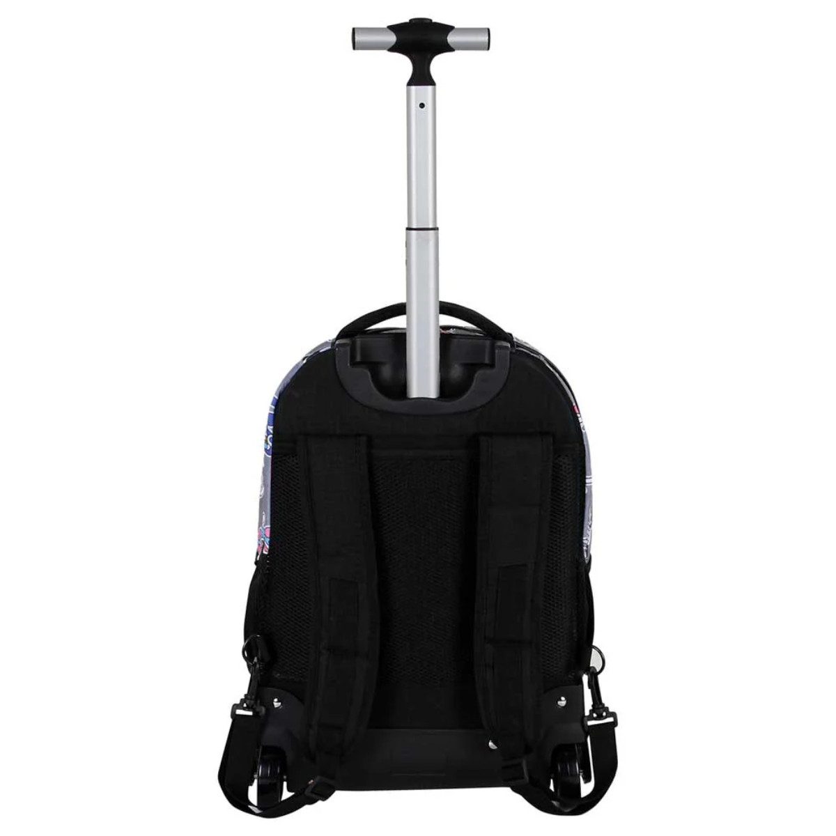 One Piece Trolley - Rucksack mit Rollen Grau Schul und Reise Trolley