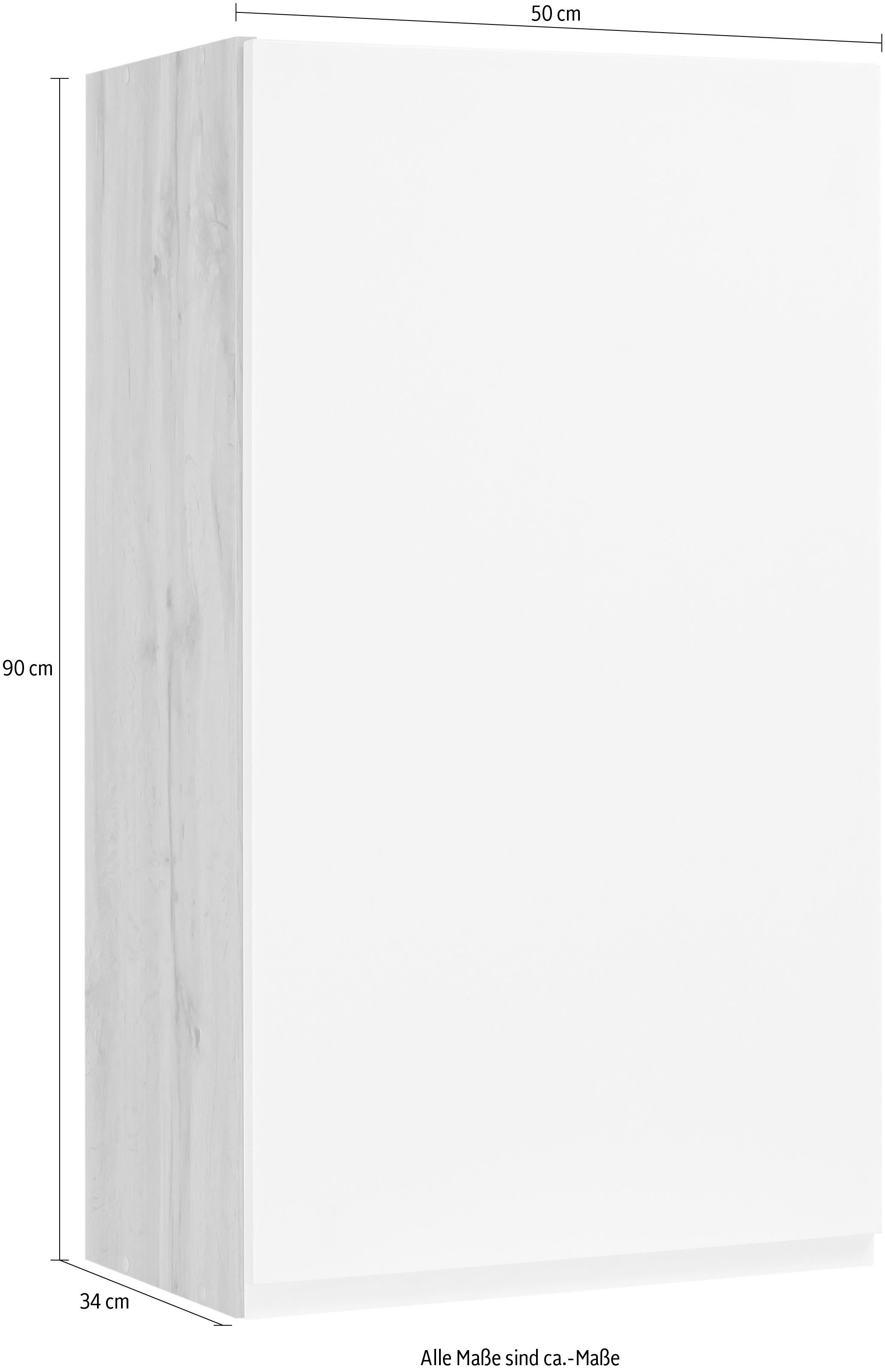 HELD MÖBEL Hängeschrank wotaneiche viel hochwertige Matt 60 | Stauraum, breit, MDF-Fronten cm Bruneck für >>Bruneck<< weiß