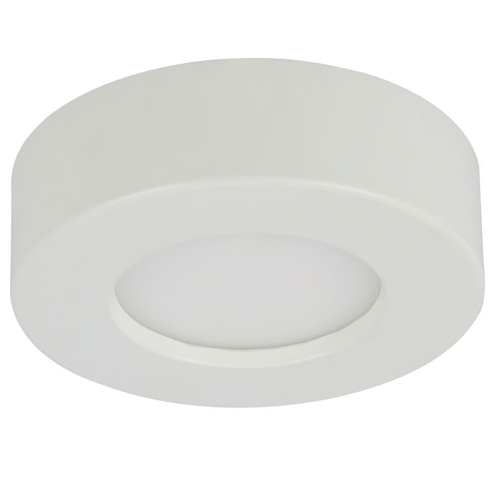 GLOBO LIGHTING Deckenleuchte, LED-Leuchtmittel fest verbaut, Warmweiß, LED Decken Aufbau Lampe rund Wohn Schlaf Zimmer Beleuchtung Flur
