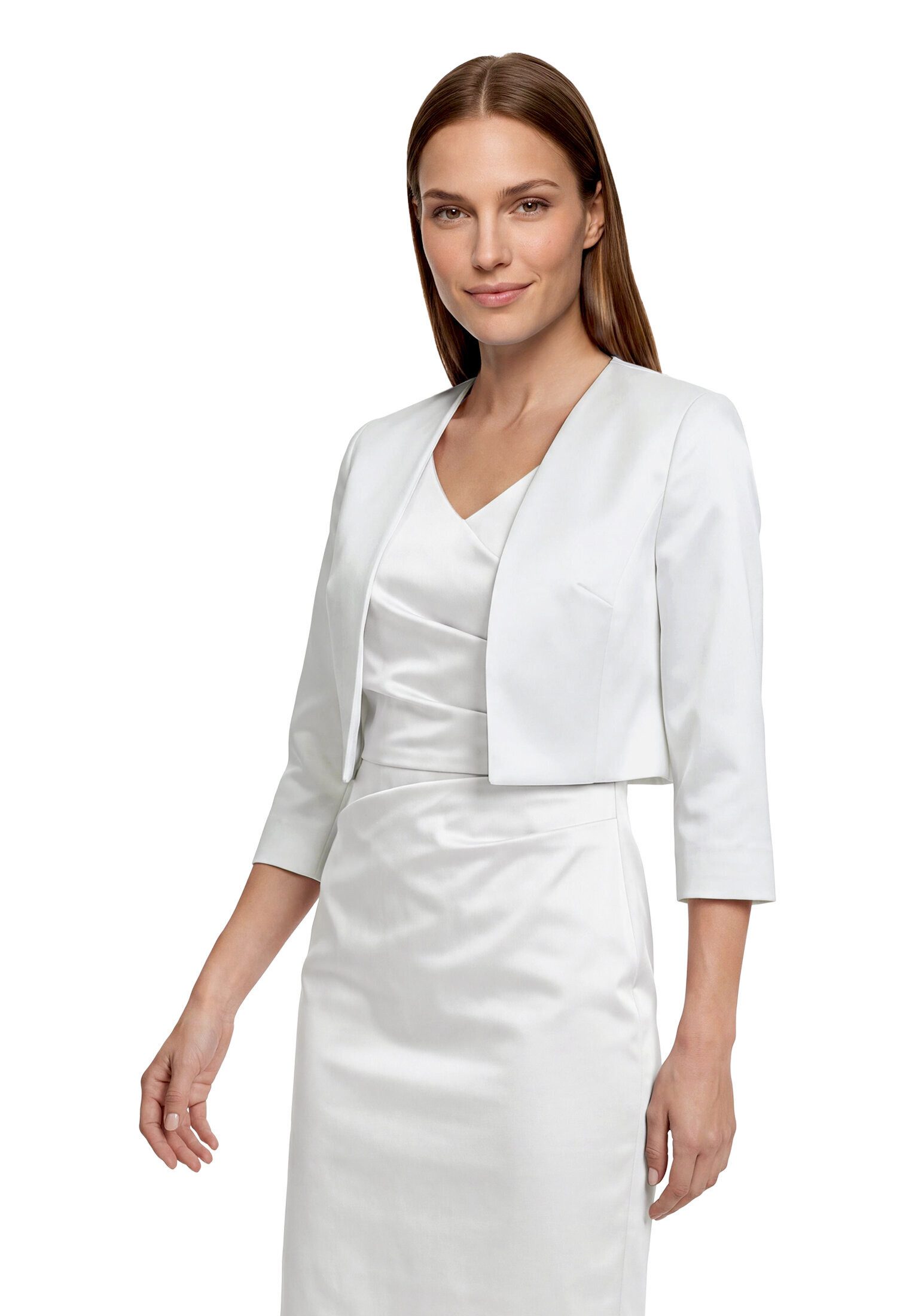 Vera Mont Bolerojacke Damen mit Kellerfalten