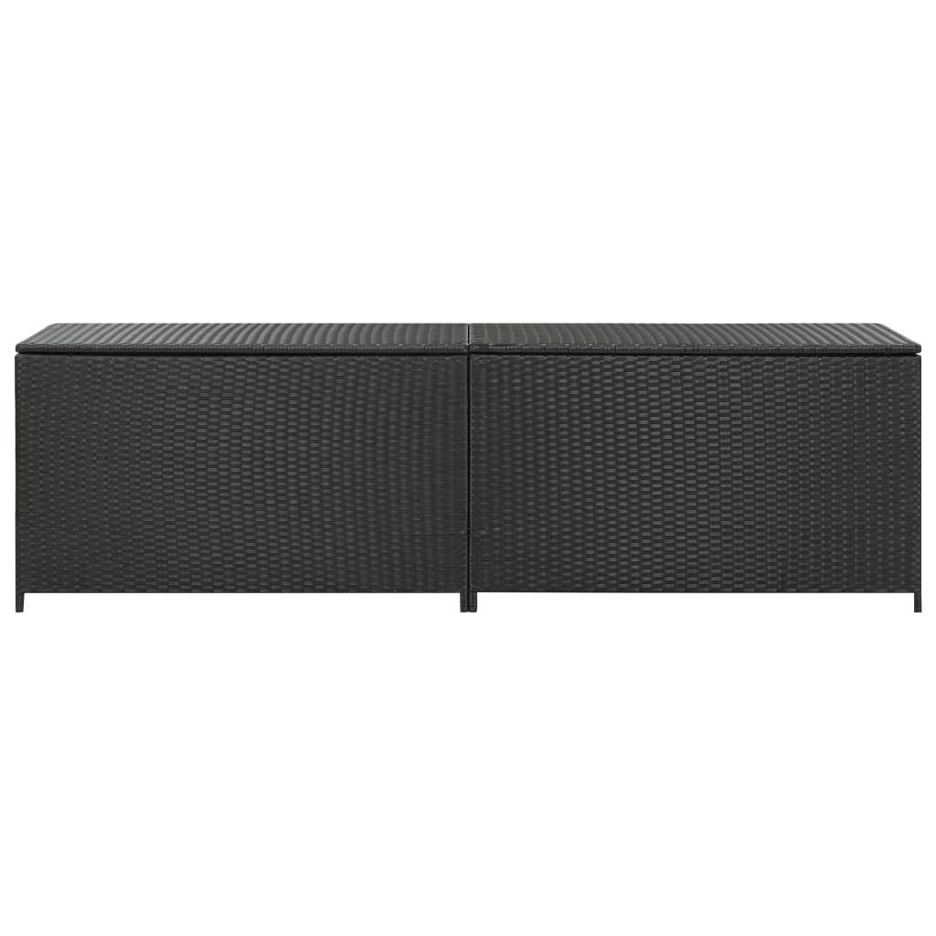 furnicato Gartenbox Poly Rattan 200x50x60 cm günstig online kaufen