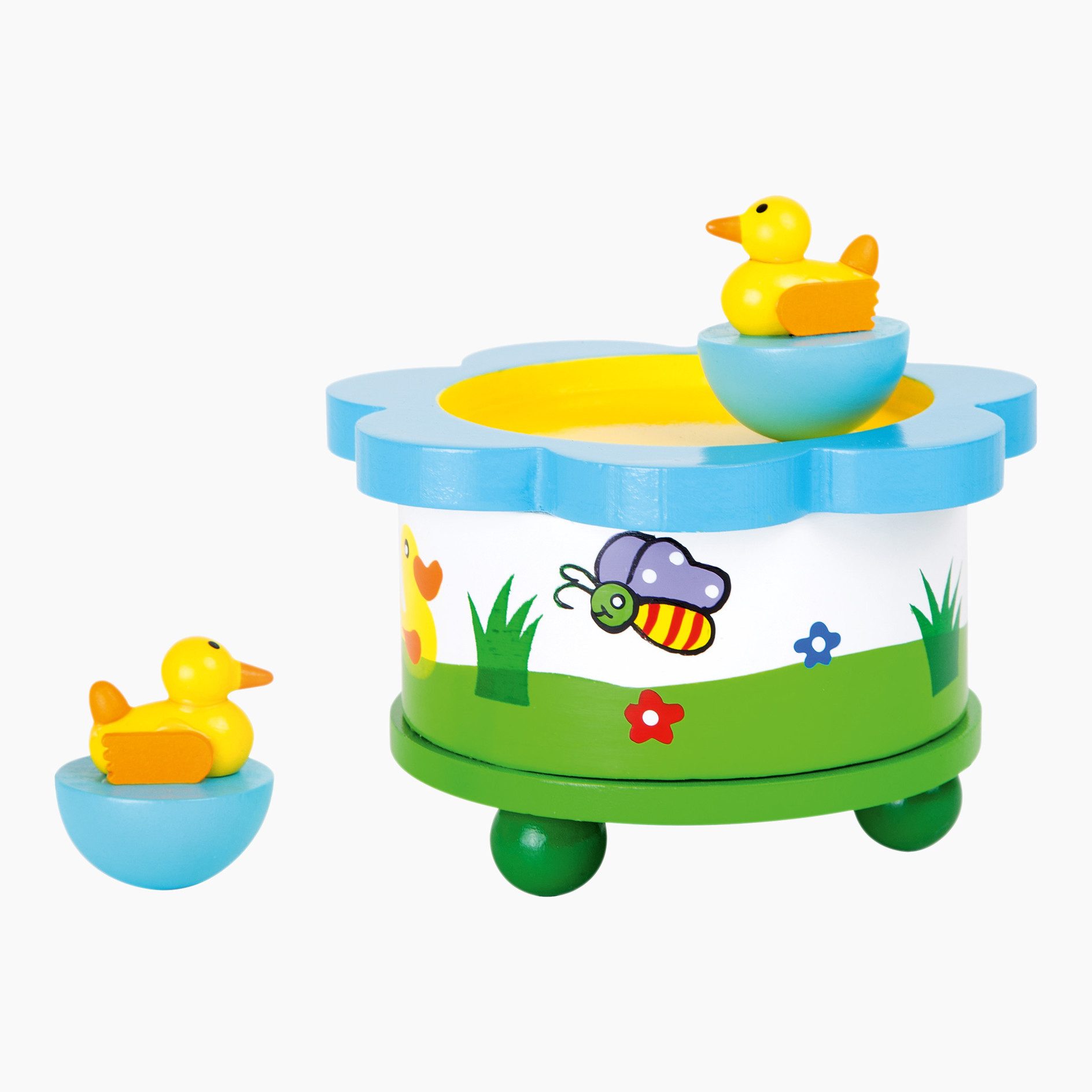 Small Foot Spieluhr Spieluhr Ententanz, (packung, 2-tlg), sehr leicht zu bedienen