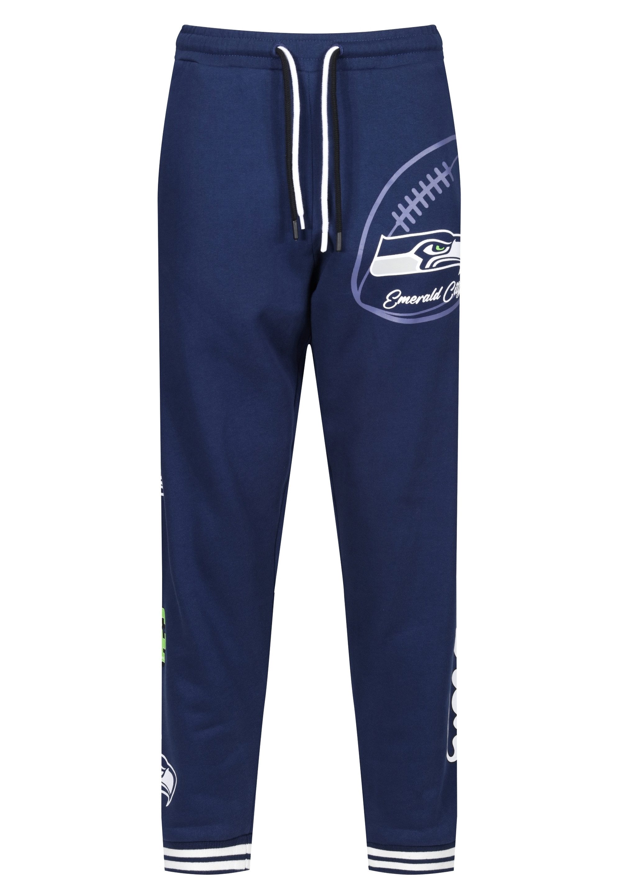 Recovered Sweathose NFL Seahawks Emerald City mit gestreiften Bündchen günstig online kaufen