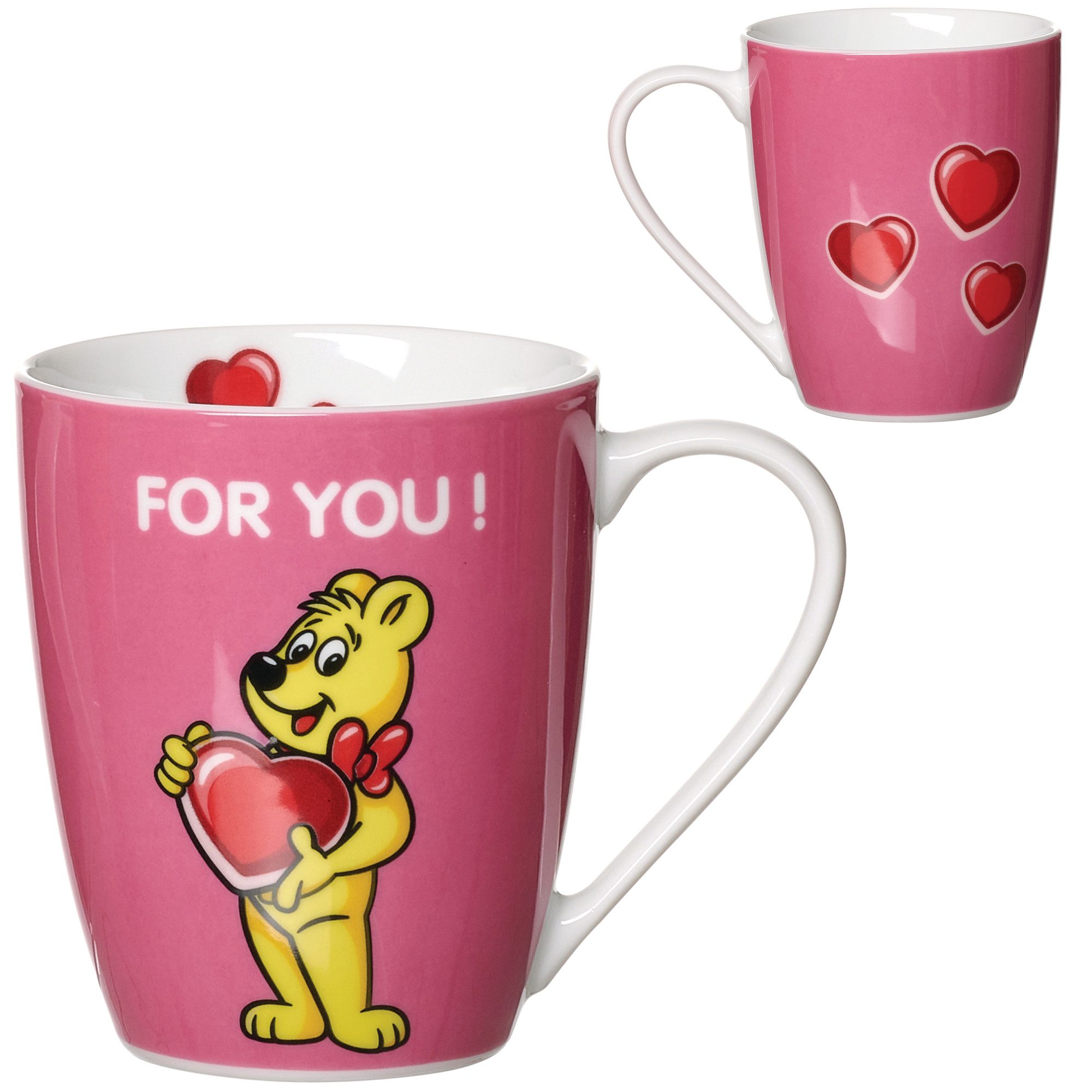 Ritzenhoff & Breker Becher HARIBO For you, 360 ml, 1-tlg., Porzellan, spülmaschinenfest