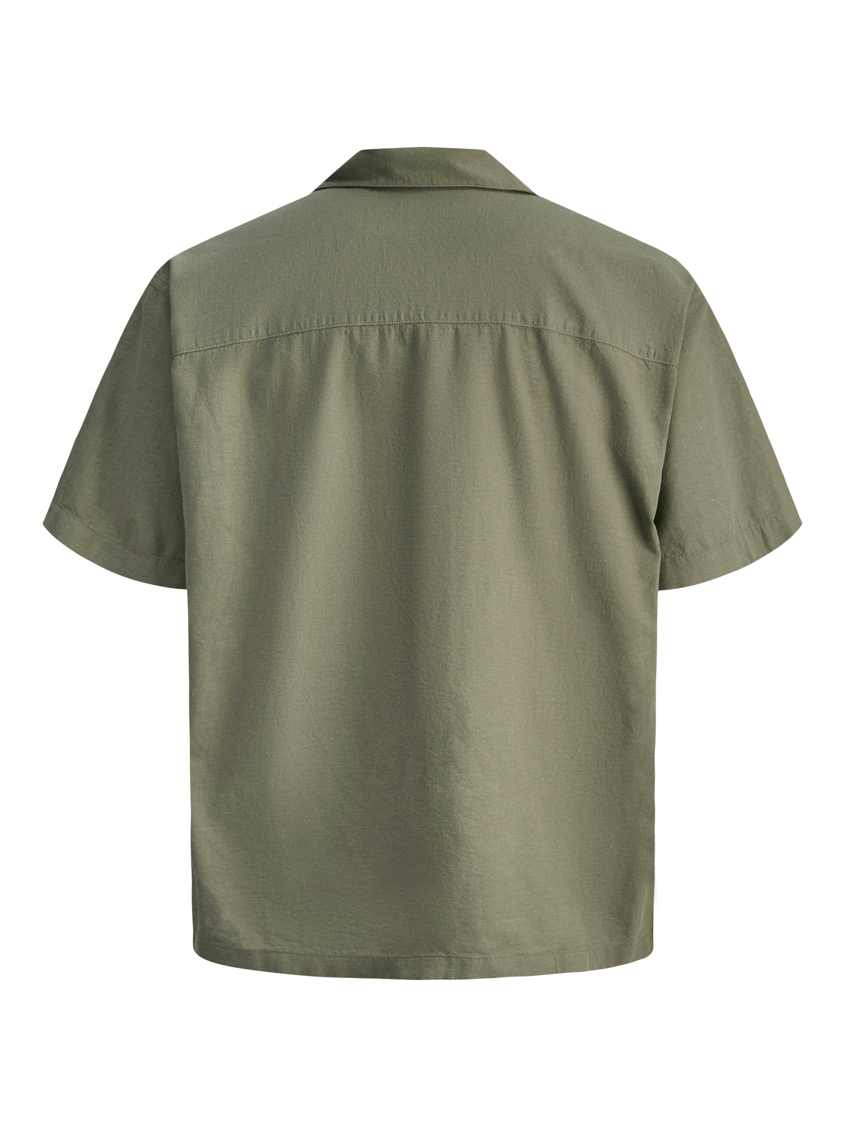 Jack & Jones Kurzarmhemd JJEBREEZE LINEN BLEND RESORT SHIRT SS SN mit Knopf günstig online kaufen