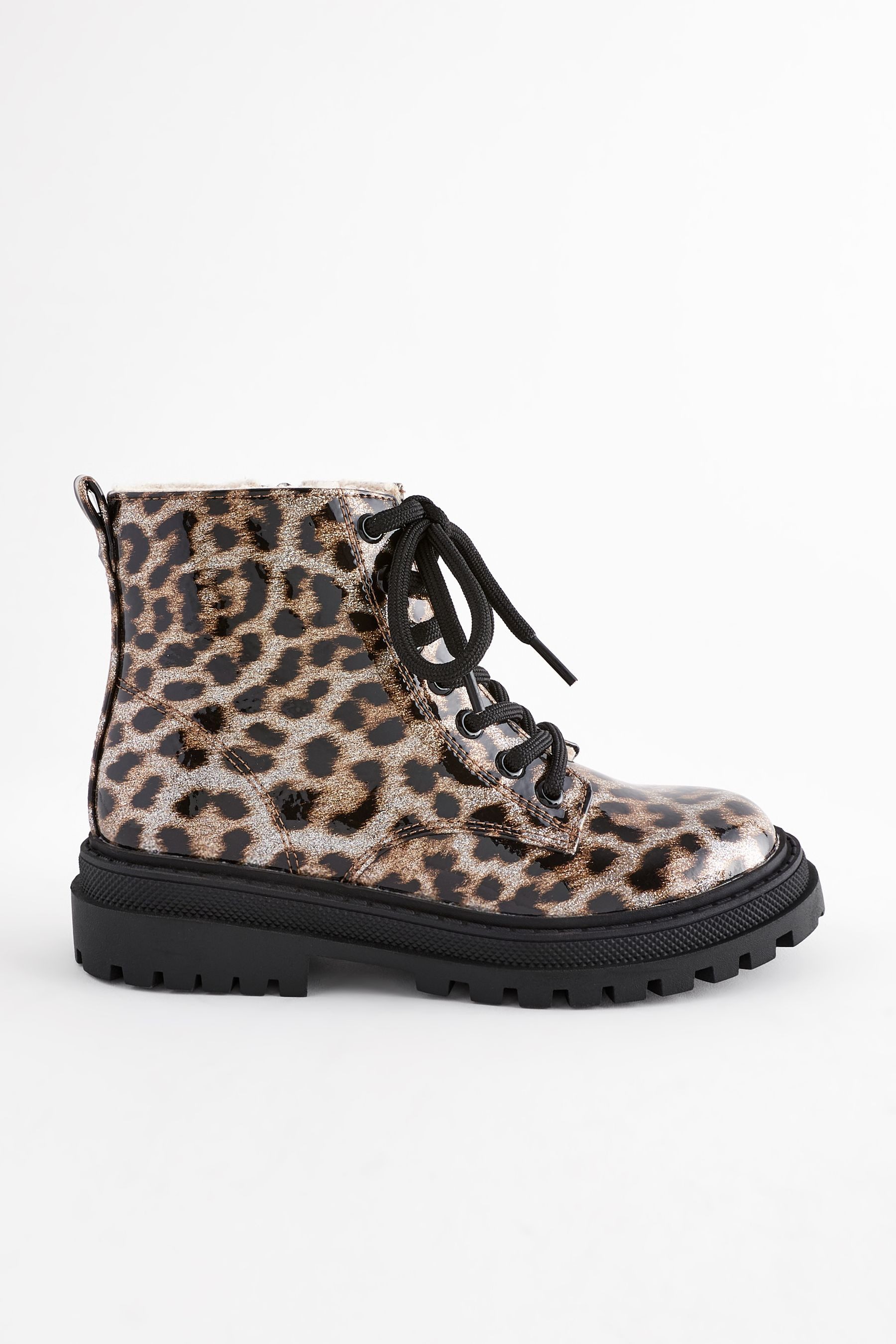 Next Warm gefütterte Schürstiefel Schnürstiefelette