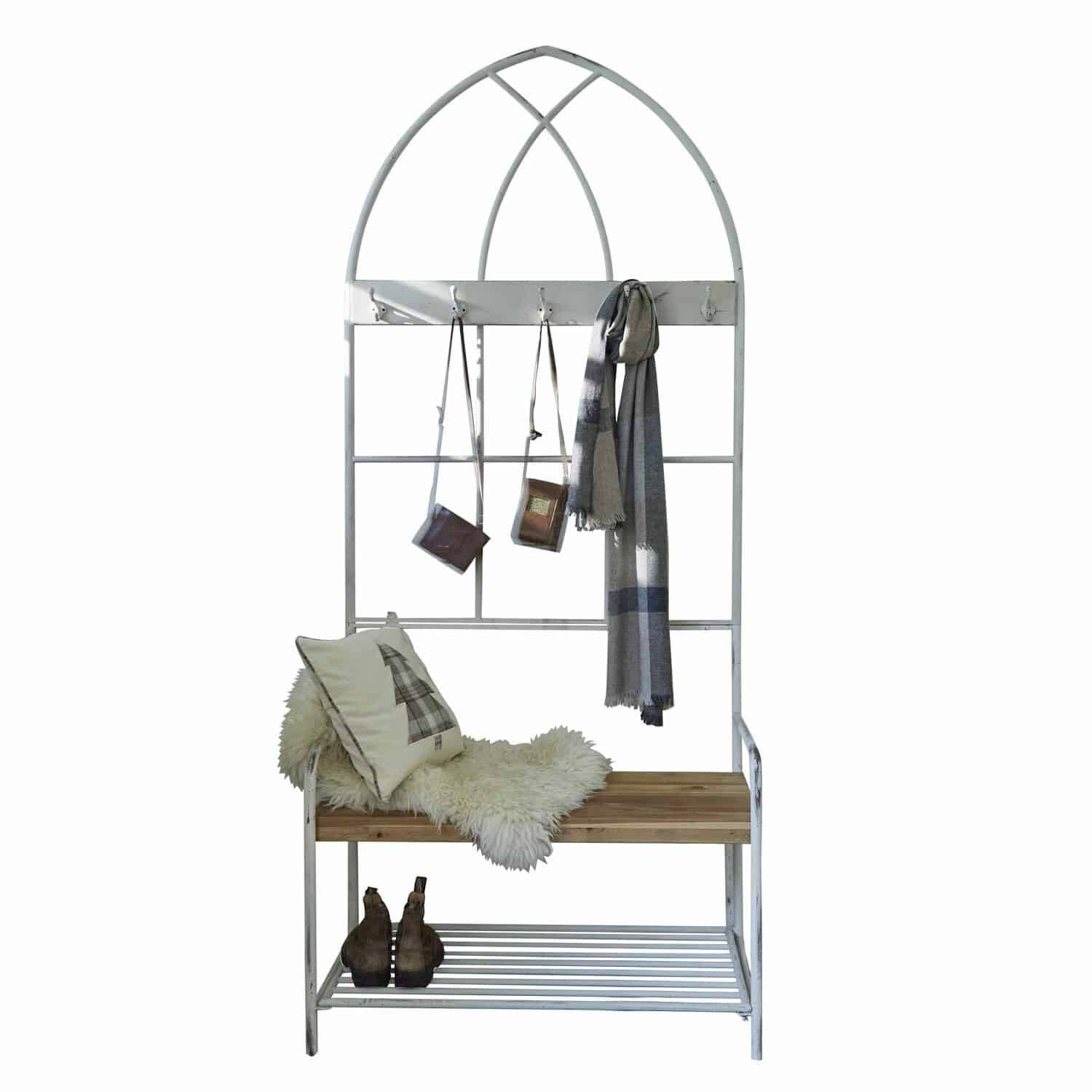 Mirabeau Garderobe Garderobe Oliviette antikweiß/braun
